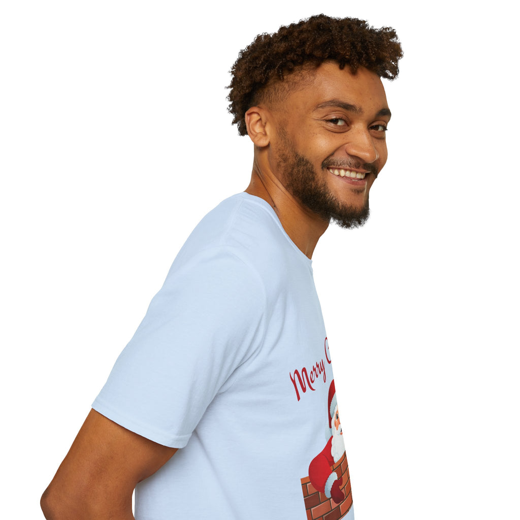 Merry Christmas Santa T-Shirt, Holiday Tee, Unisex Christmas Top, Festive Shirt, Gift for Him/Her, Family Reunion Apparel