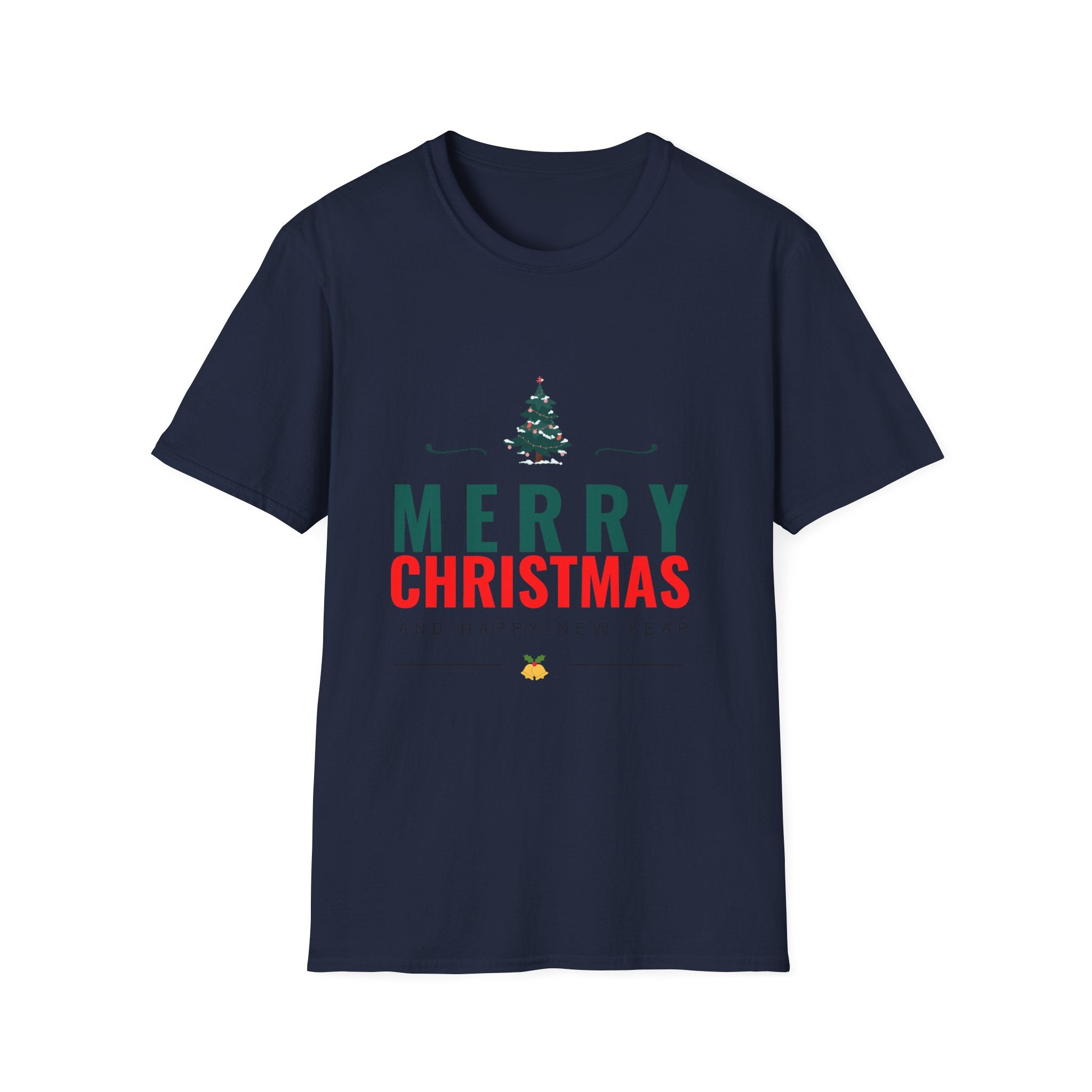 Merry Christmas Unisex Softstyle T-Shirt, Holiday T-Shirt, Christmas Apparel, Festive Tee, New Year Shirt, Gift for Him/Her