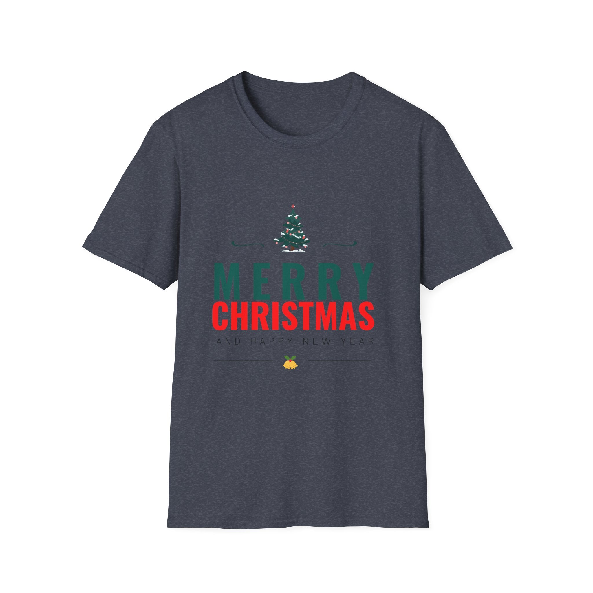 Merry Christmas Unisex Softstyle T-Shirt, Holiday T-Shirt, Christmas Apparel, Festive Tee, New Year Shirt, Gift for Him/Her