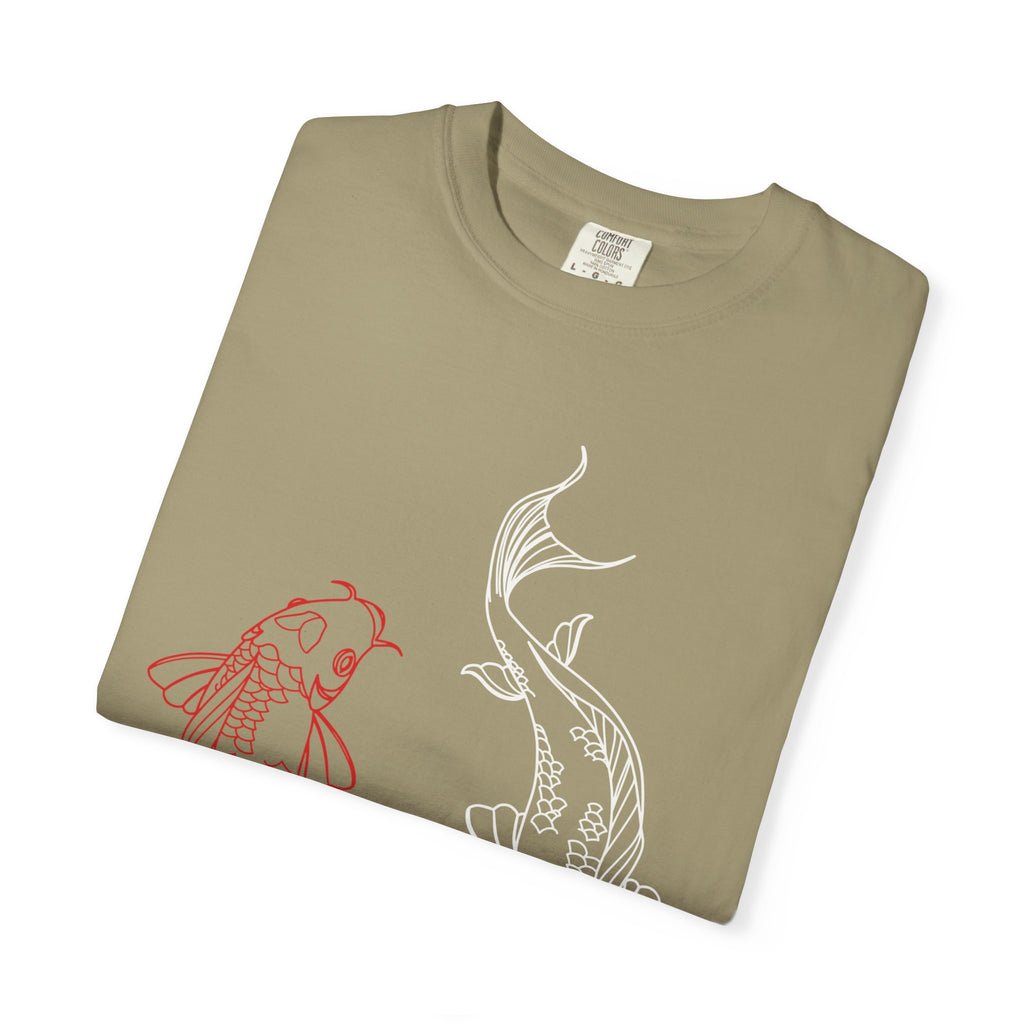 Koi Fish Unisex T-Shirt | Art Tee, Summer Style, Casual Wear, Gift for Nature Lovers, Zen & Peaceful Vibe