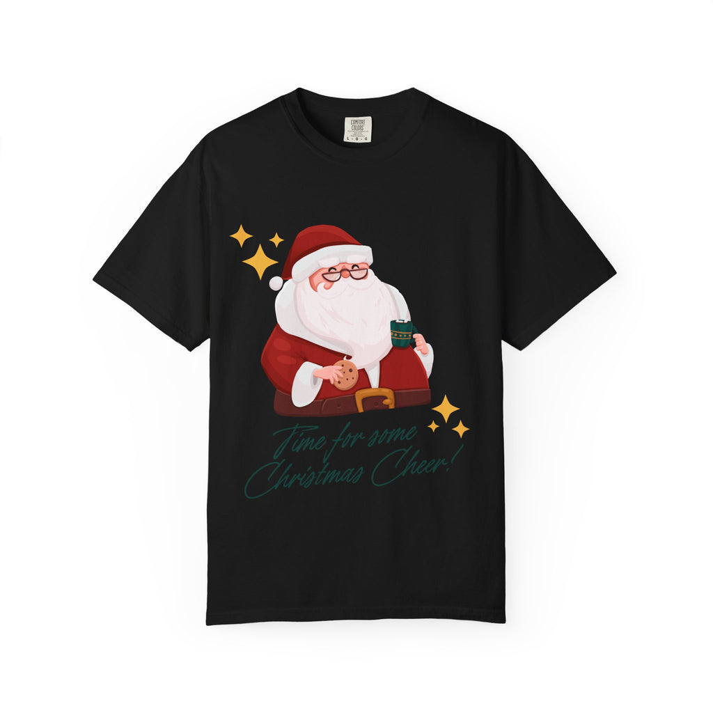 Festive Christmas T-Shirt, Holiday Apparel, Santa Graphic Tee, Unisex Christmas Gift, Seasonal Outfit, Cheerful Holiday Wear