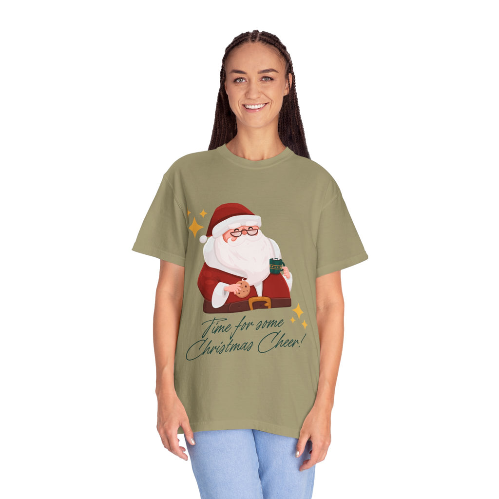 Festive Christmas T-Shirt, Holiday Apparel, Santa Graphic Tee, Unisex Christmas Gift, Seasonal Outfit, Cheerful Holiday Wear