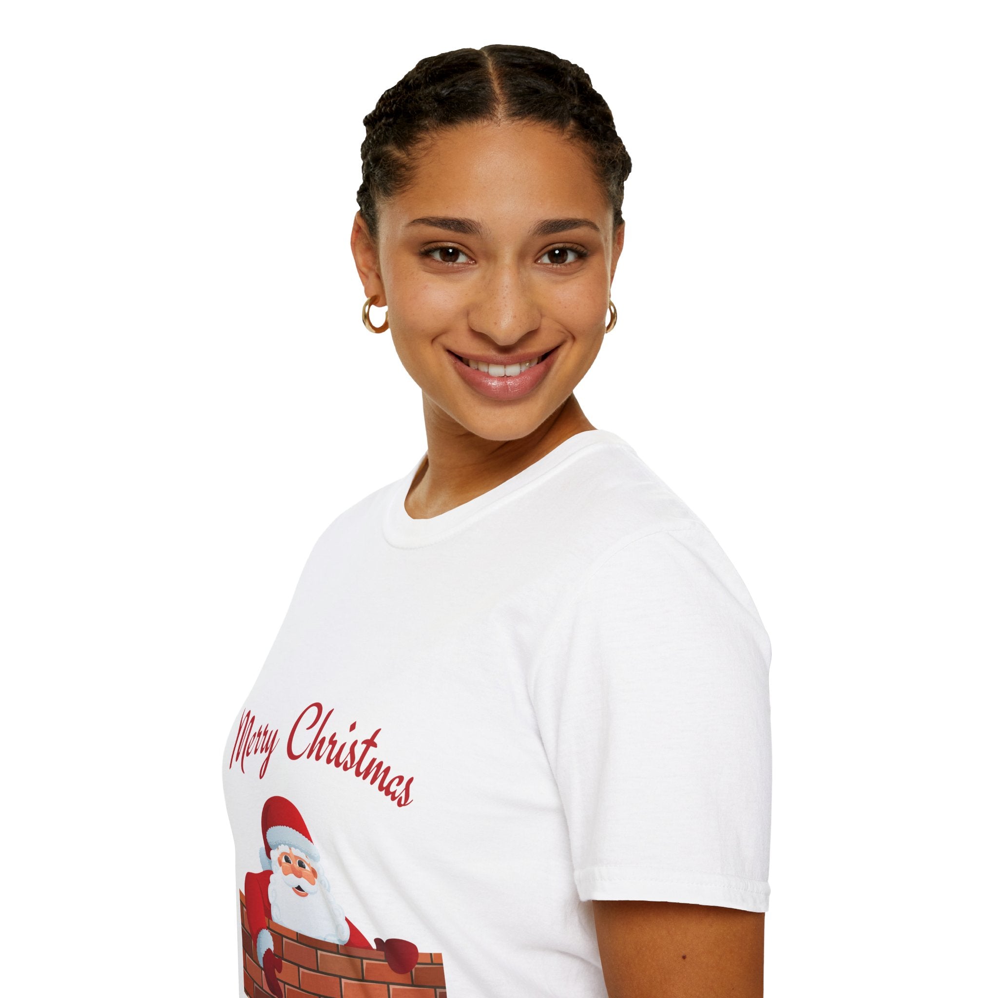 Merry Christmas Santa T-Shirt, Holiday Tee, Unisex Christmas Top, Festive Shirt, Gift for Him/Her, Family Reunion Apparel