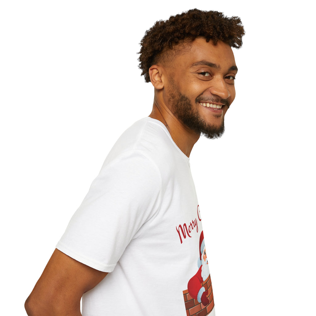 Merry Christmas Santa T-Shirt, Holiday Tee, Unisex Christmas Top, Festive Shirt, Gift for Him/Her, Family Reunion Apparel