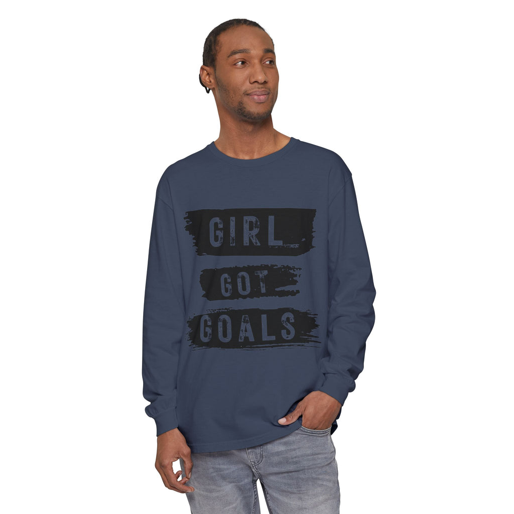 Girl Got Goals Long Sleeve T-Shirt | Motivational Apparel, Unisex Tees, Inspirational Gift, Casual Wear, Trendy Clothing