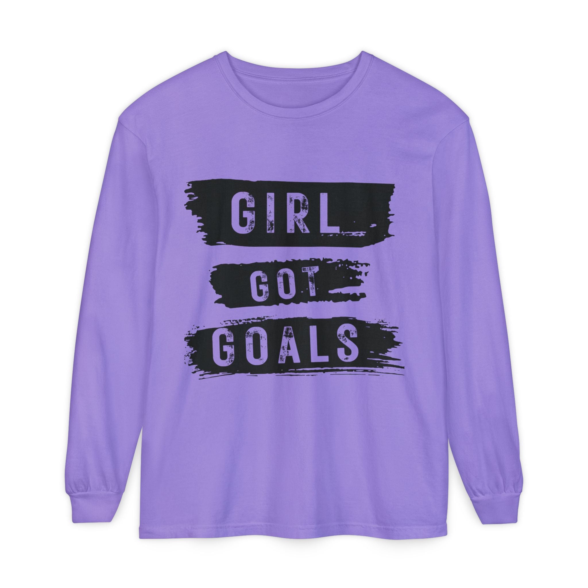 Girl Got Goals Long Sleeve T-Shirt | Motivational Apparel, Unisex Tees, Inspirational Gift, Casual Wear, Trendy Clothing