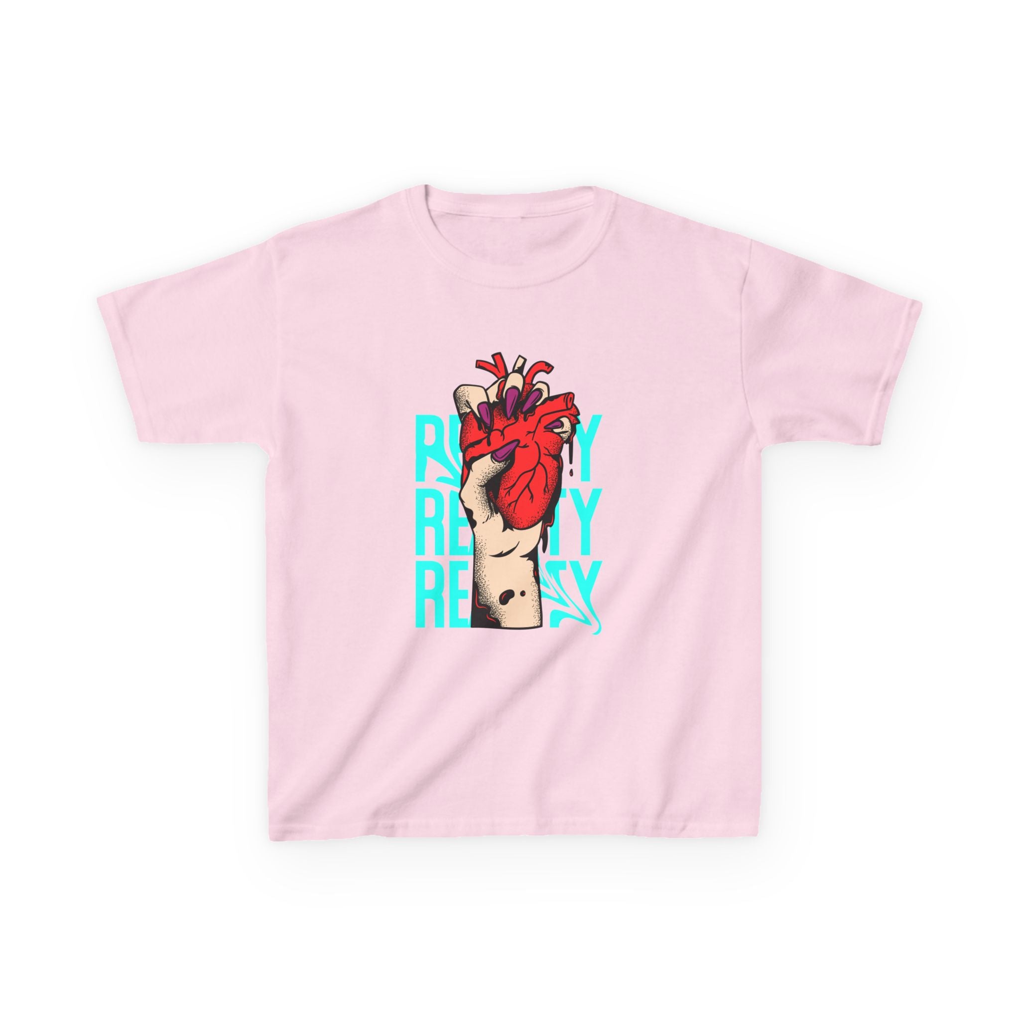 Youth Graphic Tee with Heart Design, Perfect Gift for Kids, Fun Everyday Wear, Unique Birthday Present, Heartfelt T-Shirt