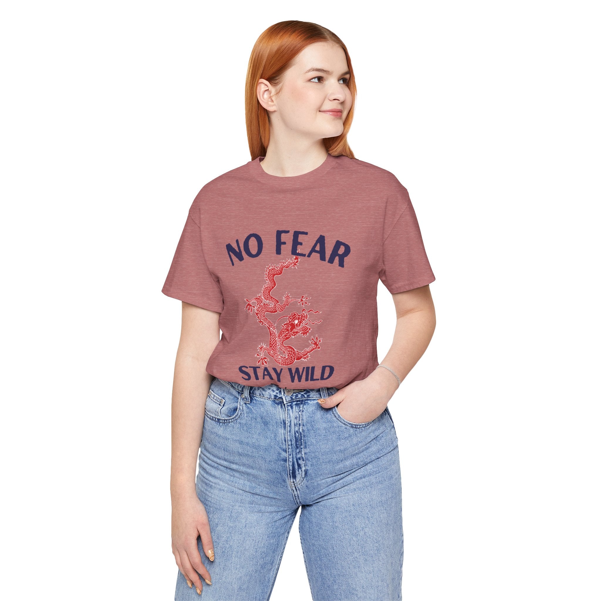 No Fear Stay Wild Unisex T-Shirt | Adventure Tee, Casual Wear, Gift for Nature Lovers, Inspirational Shirt, Summer Fashion