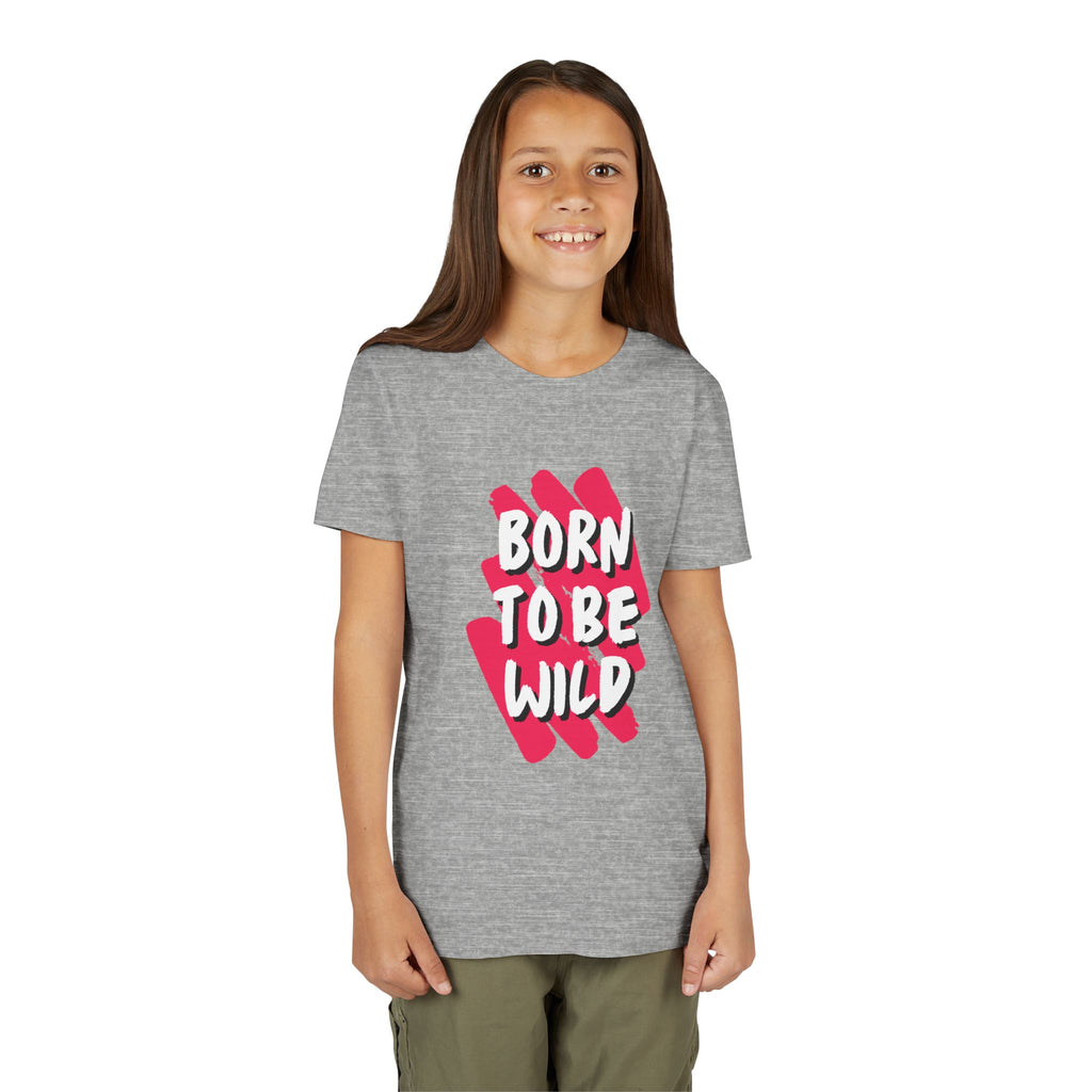 Youth Short Sleeve Tee - Born to Be Wild, Adventure Tee, Kids Casual Shirt, Summer Vibes, Birthday Gift, Fun Playwear
