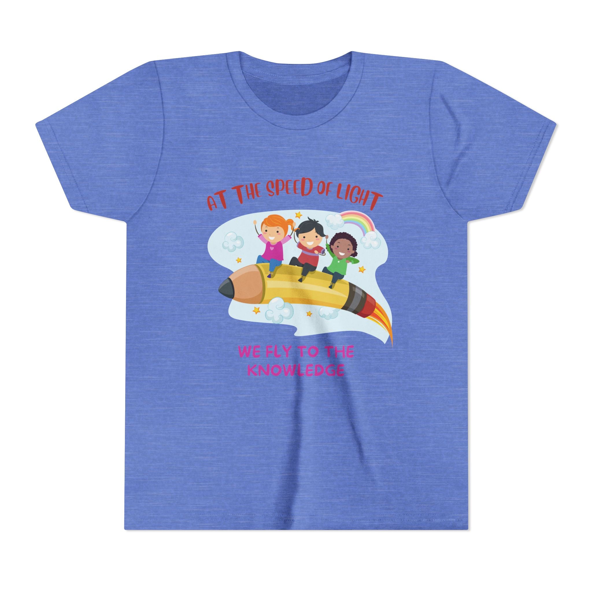 Kids Graphic Tee with Fun Rocket Design, Perfect for School, Birthdays, Science Lovers, Everyday Wear, Fun Gift