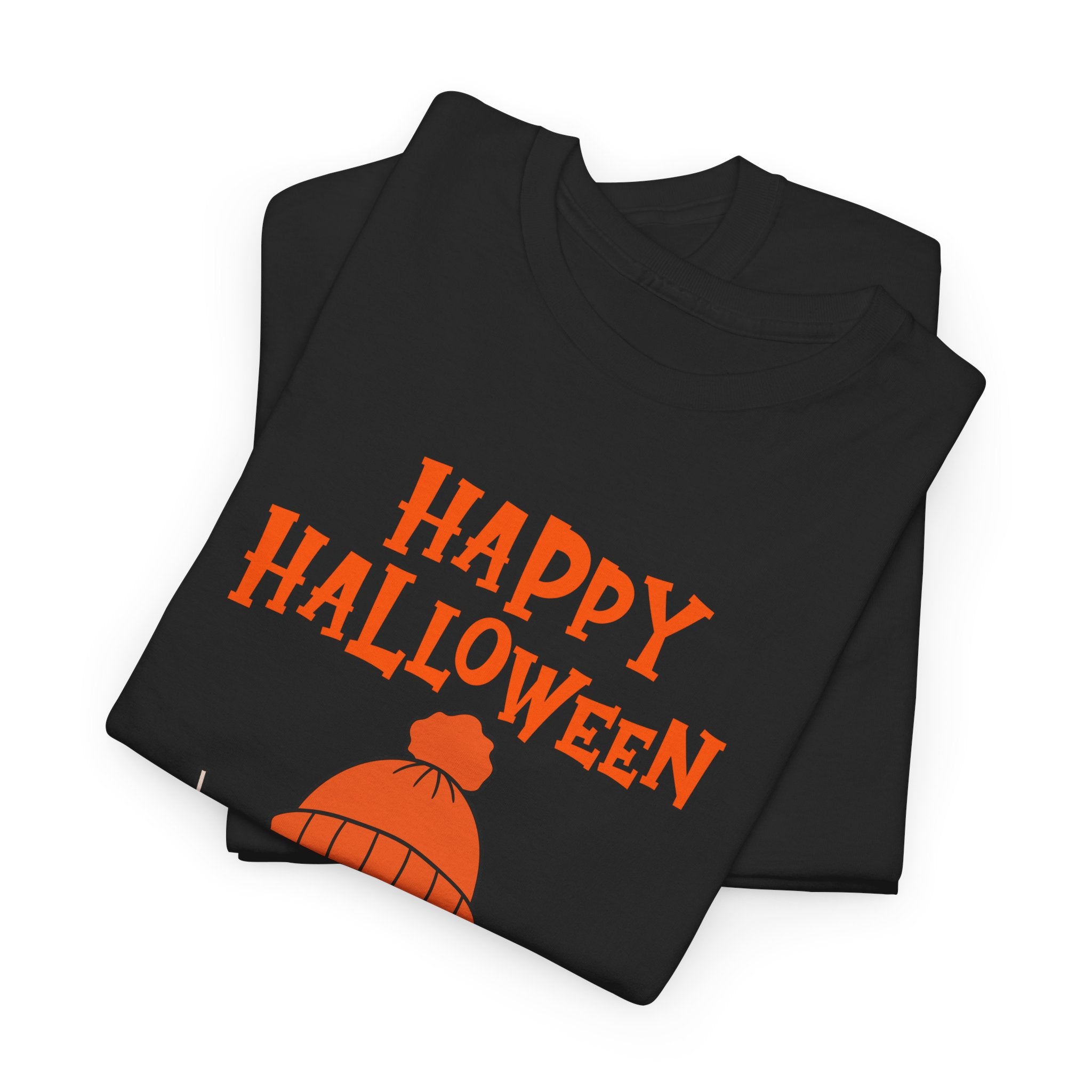 Happy Halloween Ghost Tee, Unisex Cotton T-Shirt, Halloween Apparel, Fall Fashion, Cute Halloween Gift, Ghost Tee