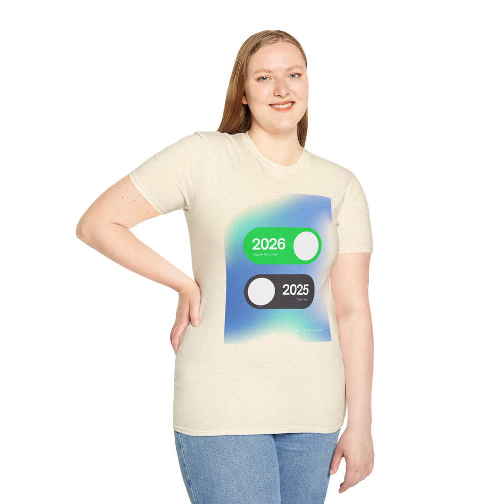 Modern Toggle Year Unisex T-Shirt - Perfect for New Year Celebrations, Trendy Gift Ideas, Casual Wear, Everyday Style
