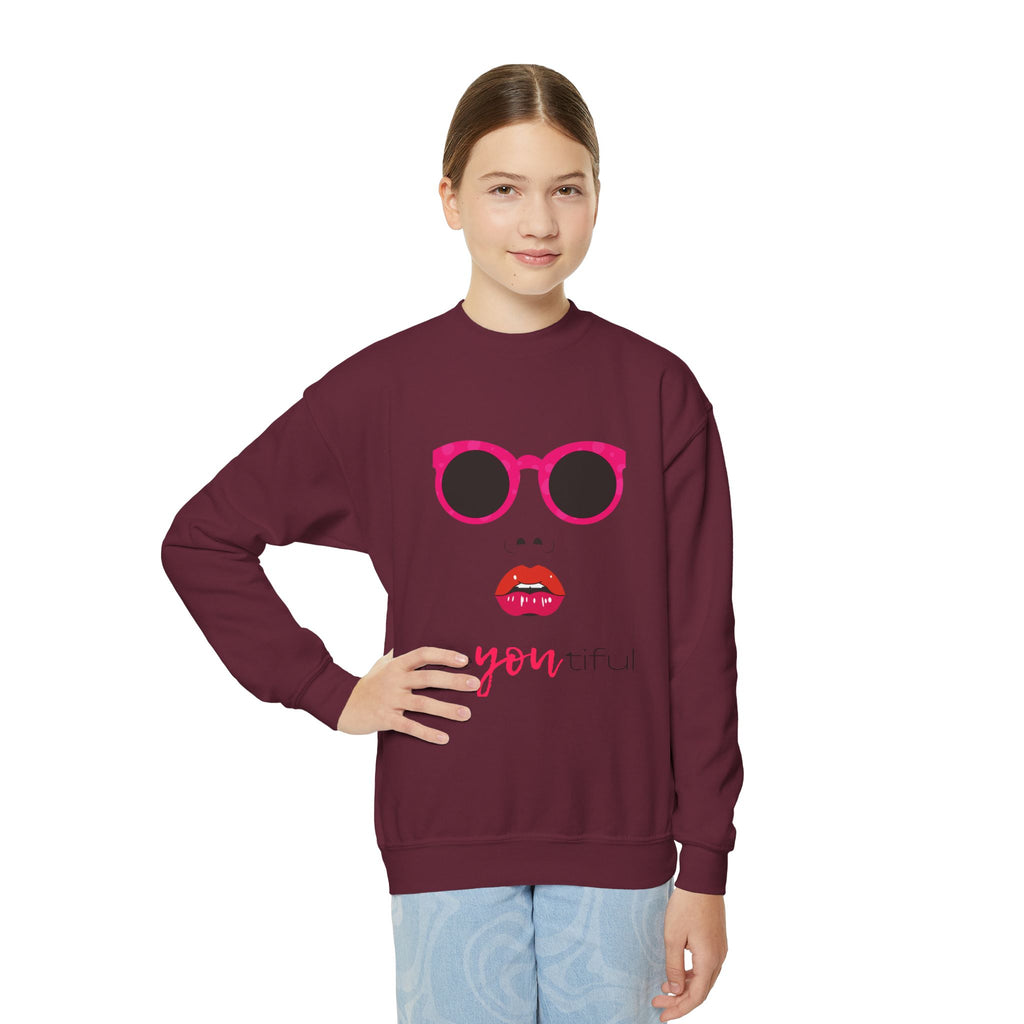 Be You Crewneck Sweatshirt | Youth Pullover | Trendy Sweatshirt for Girls | Unique Gift | Fashion Statement | Everyday Wear