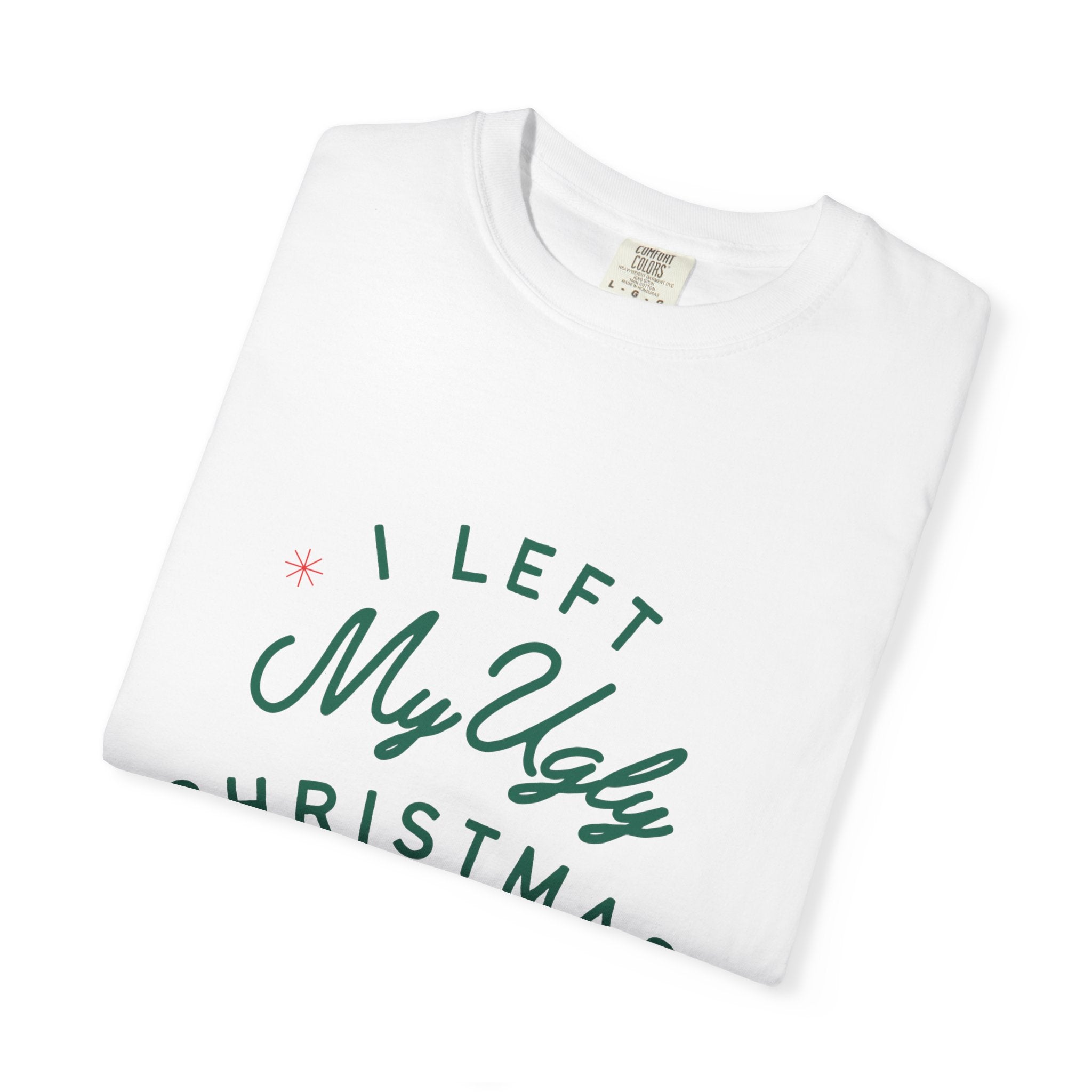 Ugly Christmas Sweater T-Shirt, Fun Holiday Tee, Christmas Gift, Unisex T-Shirt, Festive Party Wear, Family Gathering Shirt