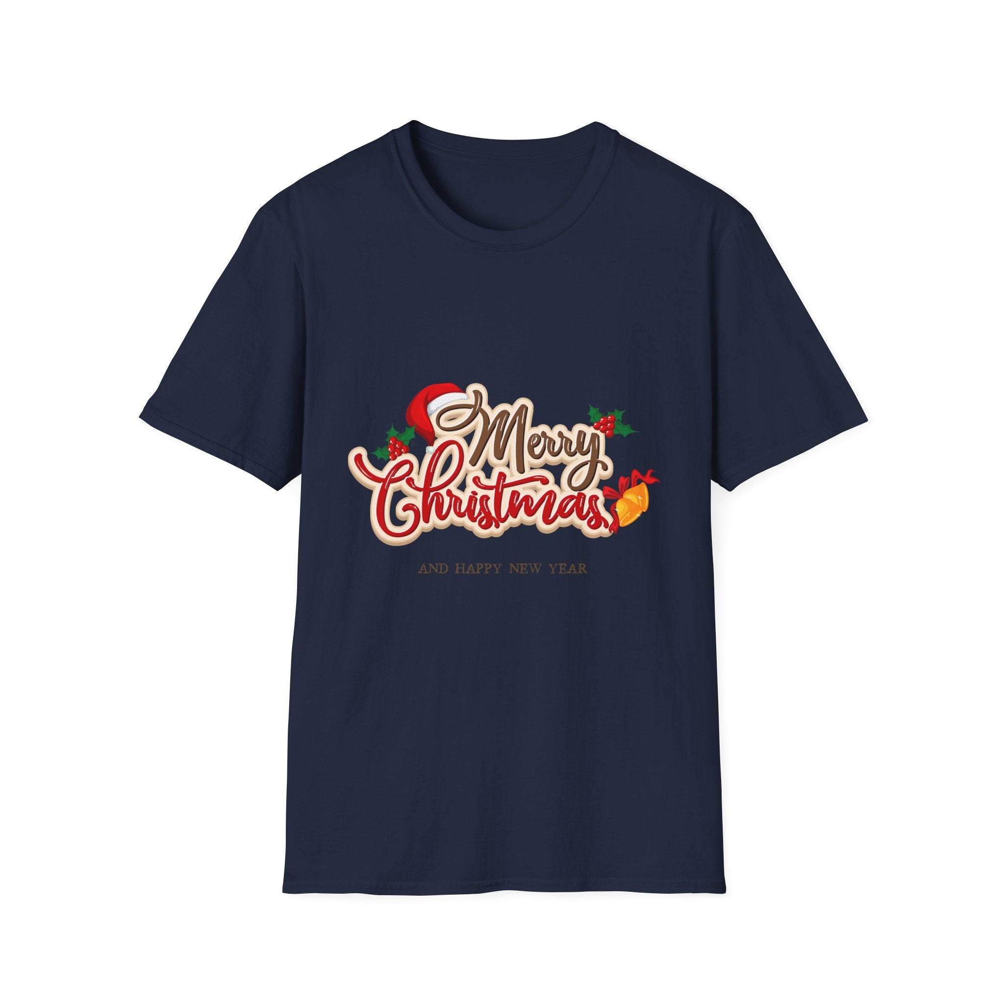 Merry Christmas Unisex Softstyle T-Shirt | Holiday Tee, Christmas Gift, New Year Shirt, Seasonal Apparel, Festive Wear