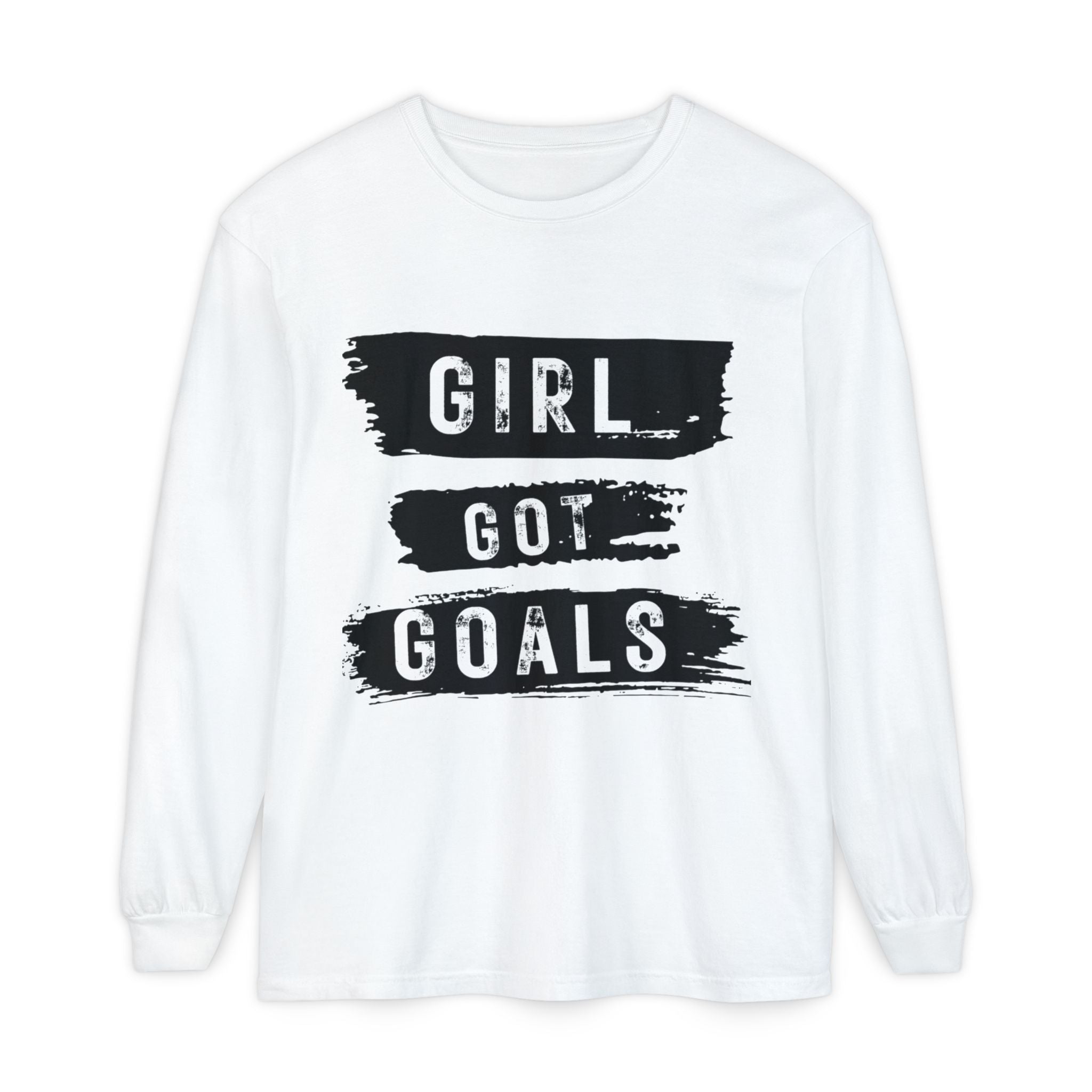 Girl Got Goals Long Sleeve T-Shirt | Motivational Apparel, Unisex Tees, Inspirational Gift, Casual Wear, Trendy Clothing