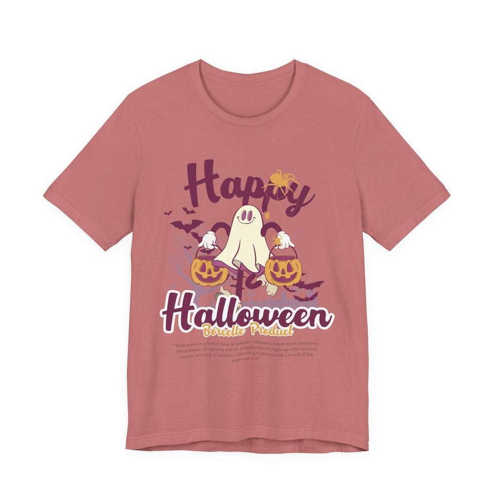 Halloween Unisex T-Shirt, Cute Ghost Tee, Fall Apparel, Kids Halloween Costume, Spooky Season Shirt, Trick or Treat Gift