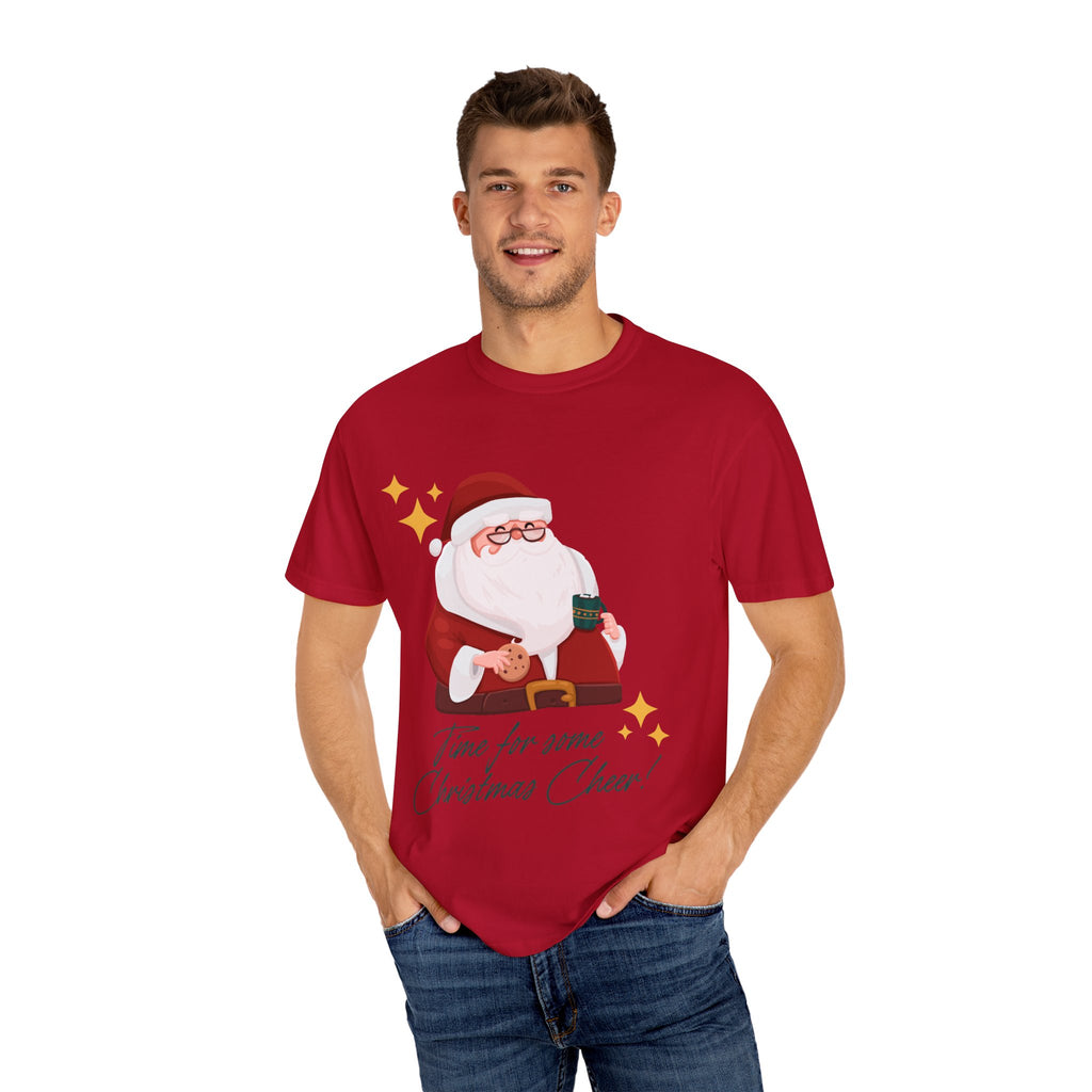 Festive Christmas T-Shirt, Holiday Apparel, Santa Graphic Tee, Unisex Christmas Gift, Seasonal Outfit, Cheerful Holiday Wear
