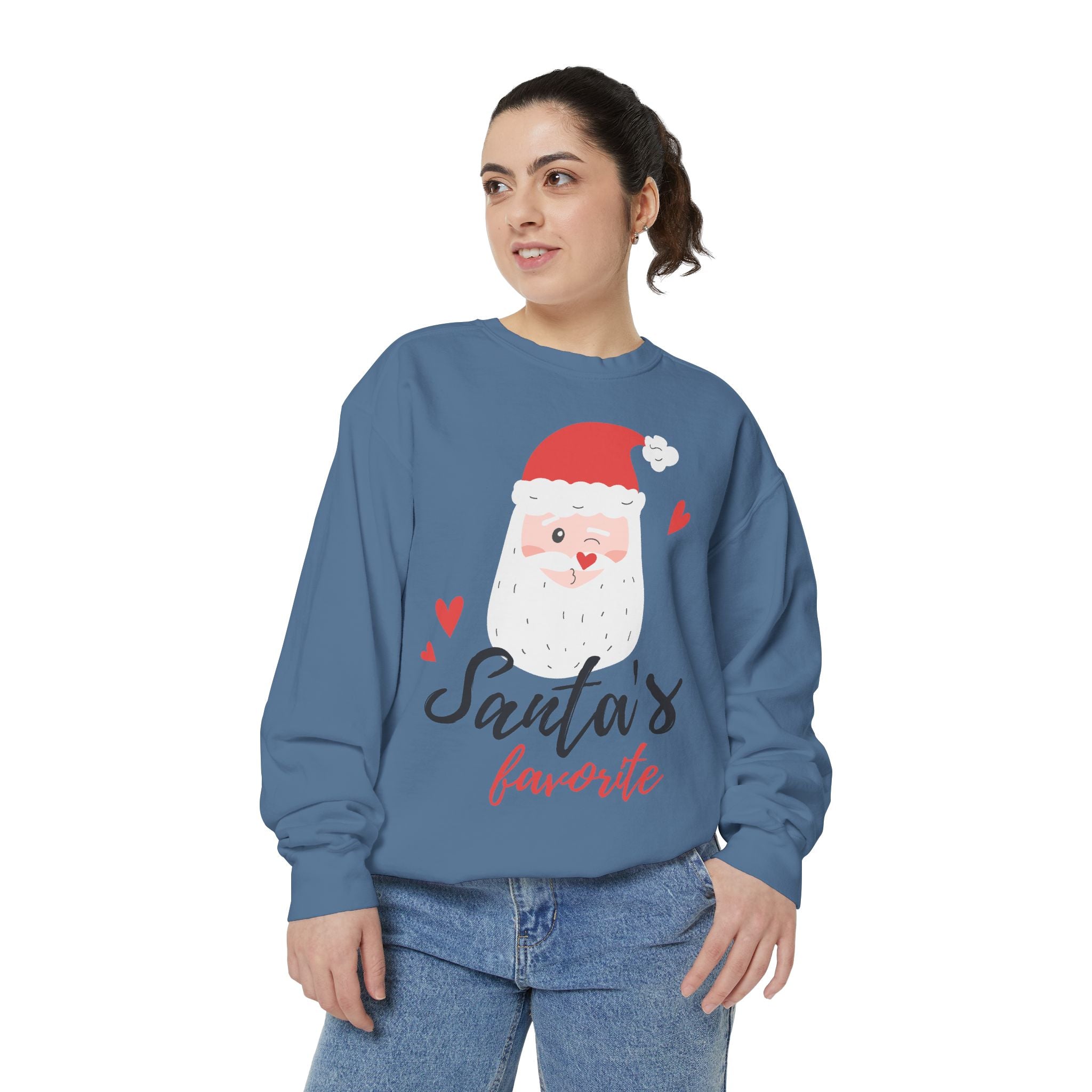 Santa's Favorite Sweatshirt, Holiday Apparel, Gift for Christmas, Unisex Pullover, Festive Sweater, Cozy Sweatshirt
