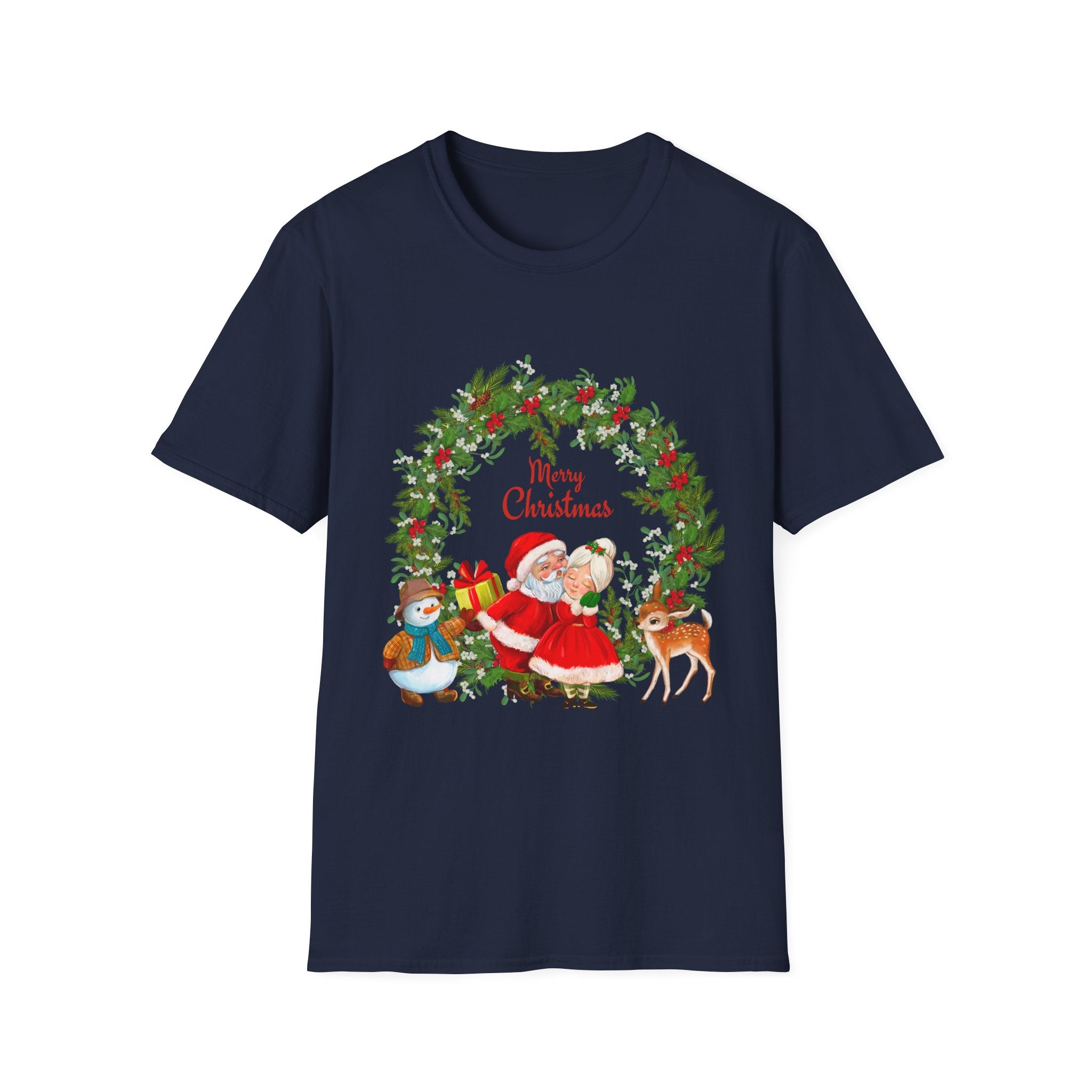 Merry Christmas Unisex T-Shirt, Festive Holiday Tee, Christmas Gift, Family Gathering Apparel, Winter Celebration Wear