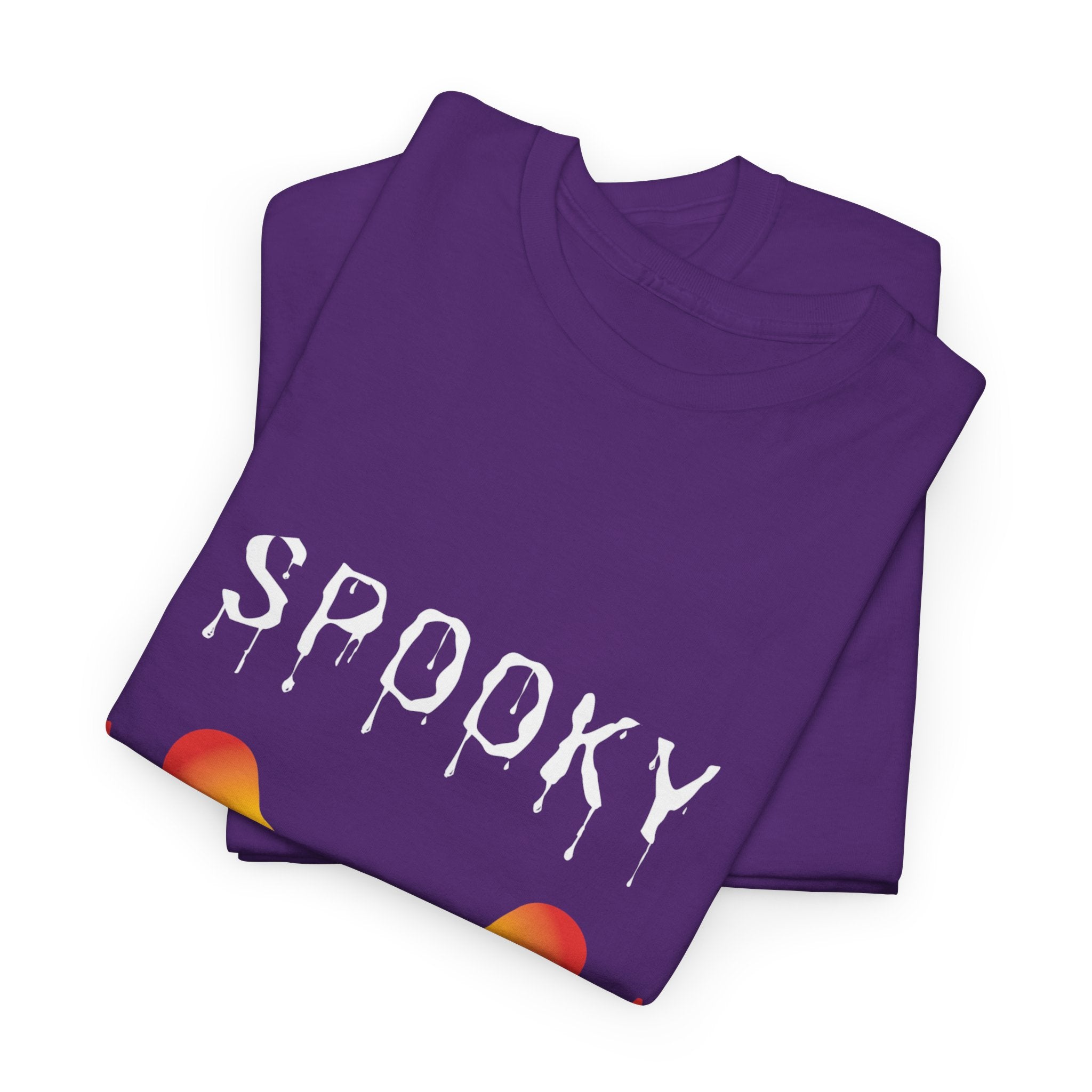 Spooky Unisex Heavy Cotton Tee - Halloween Shirt, Goth Fashion, Casual Wear, Festival Tee, Gift for Horror Fans