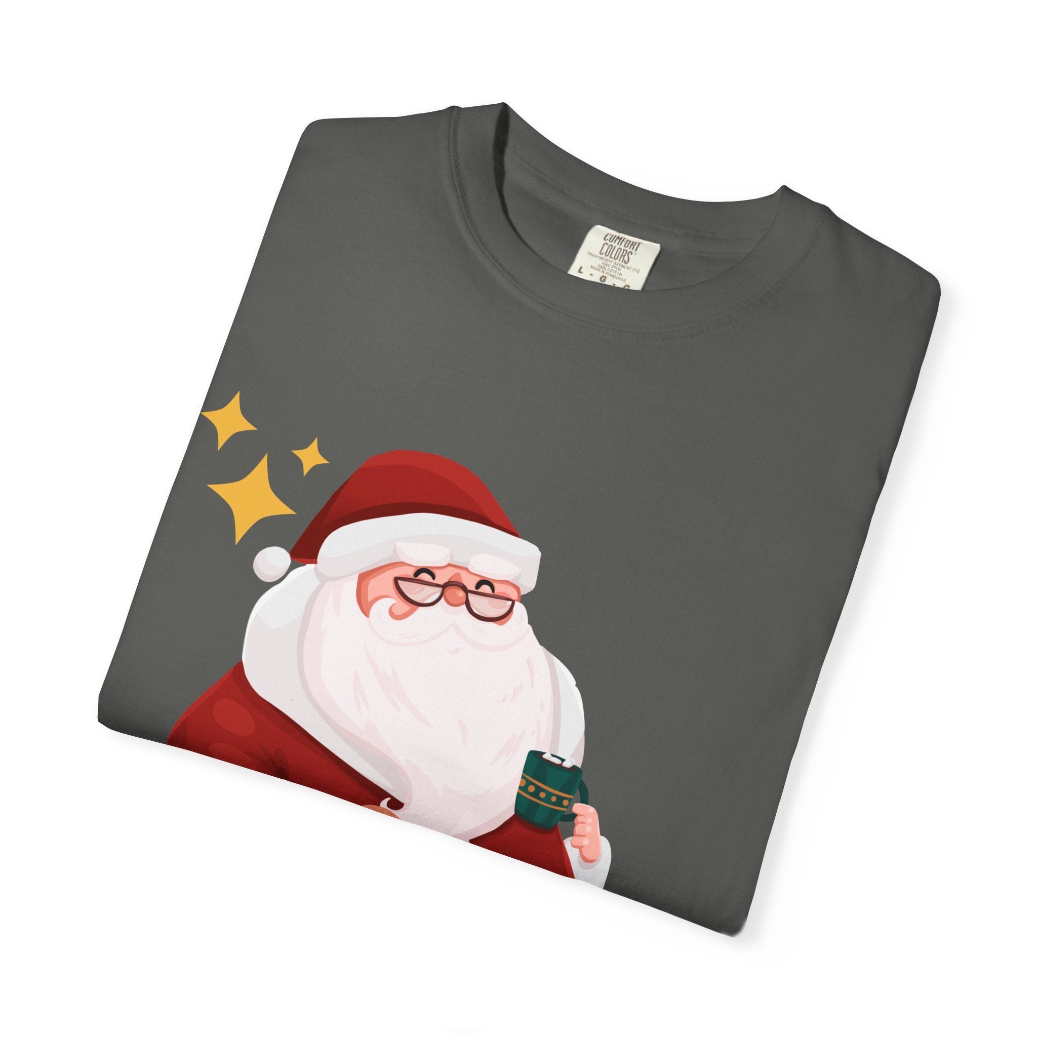 Festive Christmas T-Shirt, Holiday Apparel, Santa Graphic Tee, Unisex Christmas Gift, Seasonal Outfit, Cheerful Holiday Wear