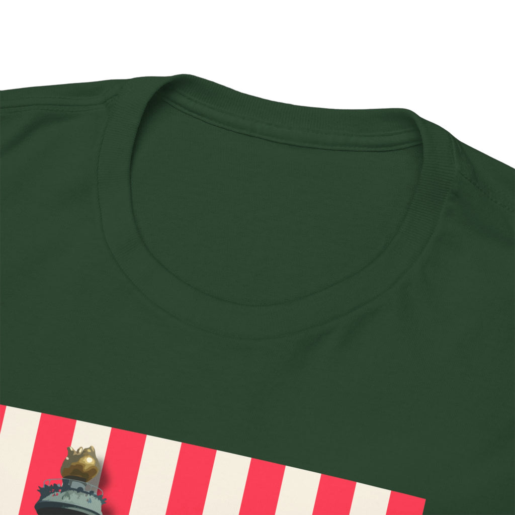 American Vibes Unisex Heavy Cotton Tee, Patriotic Shirt, Gift for Veterans, Independence Day Apparel, Summer Casual Wear