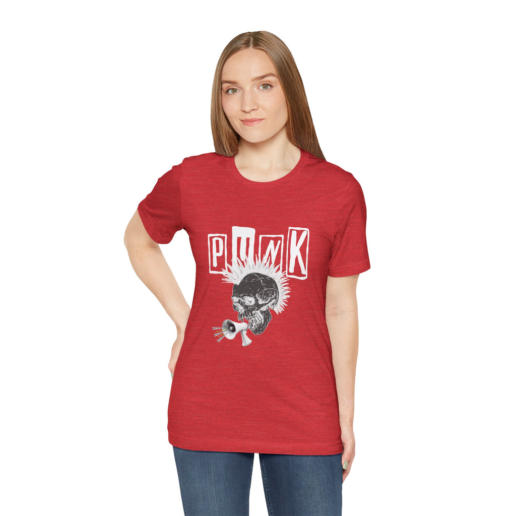 Punk Skull Graphic Tee, Unisex T-Shirt, Alternative Fashion Shirt, Edgy Clothing, Gift for Music Lovers