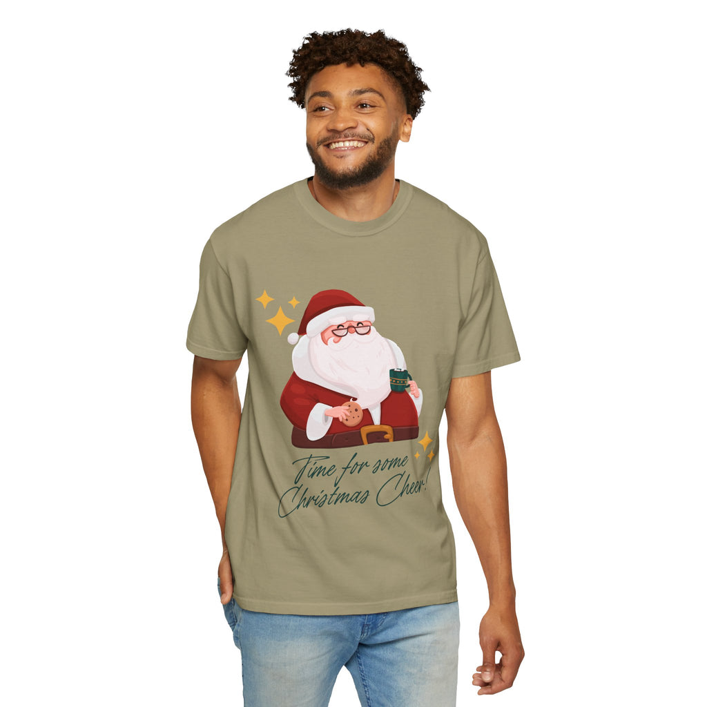 Festive Christmas T-Shirt, Holiday Apparel, Santa Graphic Tee, Unisex Christmas Gift, Seasonal Outfit, Cheerful Holiday Wear