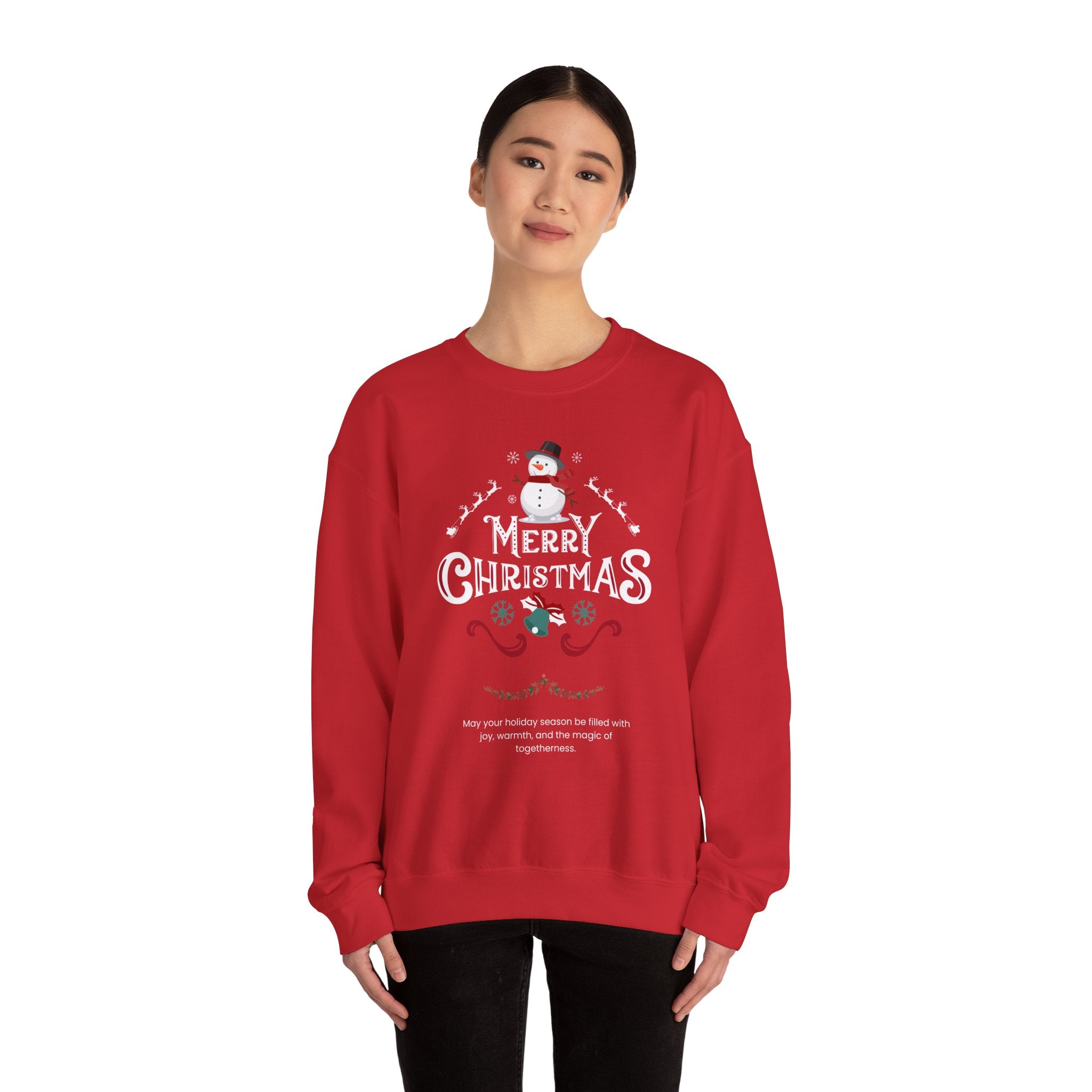 Cozy Holiday Crewneck Sweatshirt - Festive Christmas Design, Unisex Christmas Apparel, Winter Casual Wear, Gift for Her, Holiday Sweater