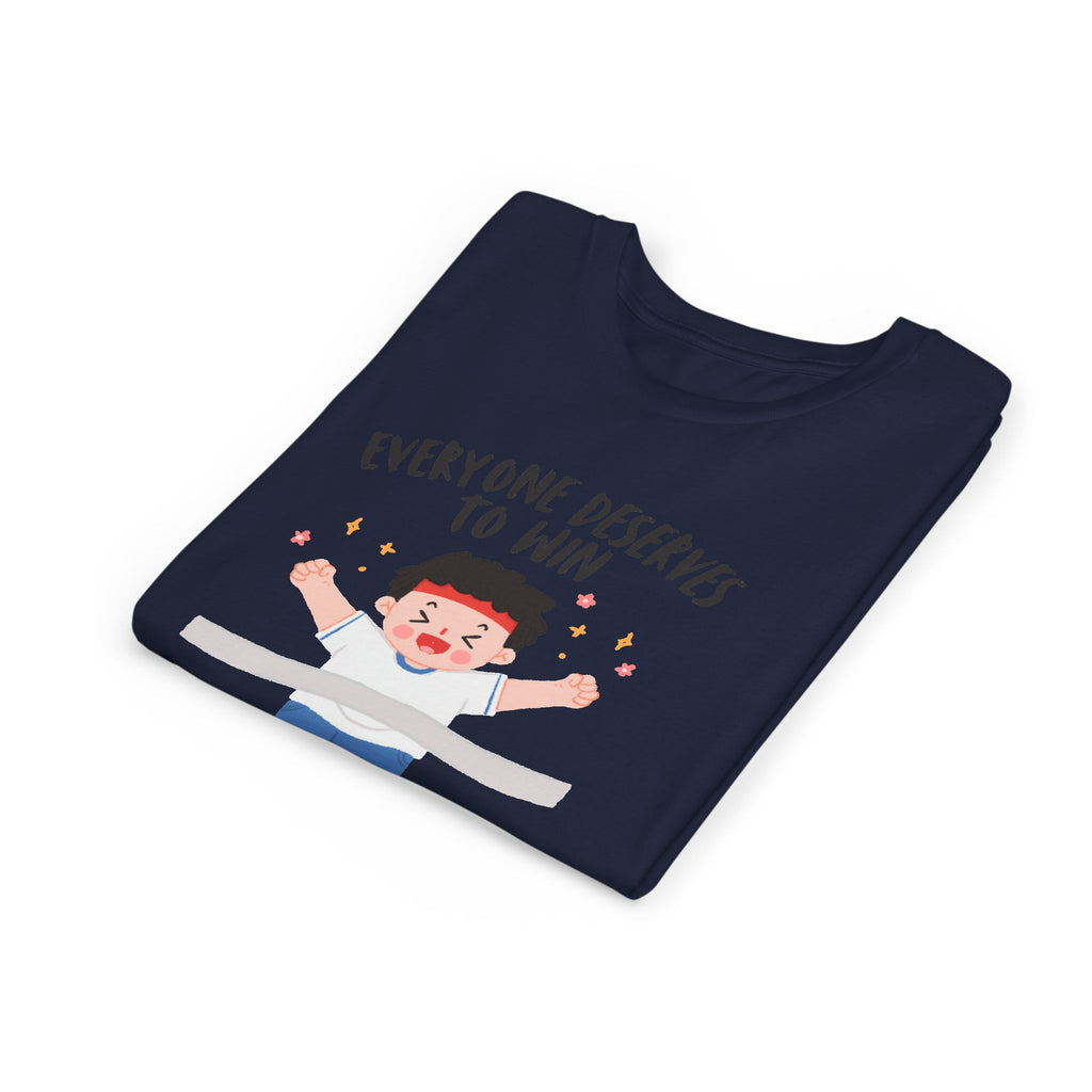 Youth Motivational Tee, Everyone Deserves to Win Shirt, Kids Inspirational Top, Fun Supportive Clothing, Celebration Outfit, Sports [...]