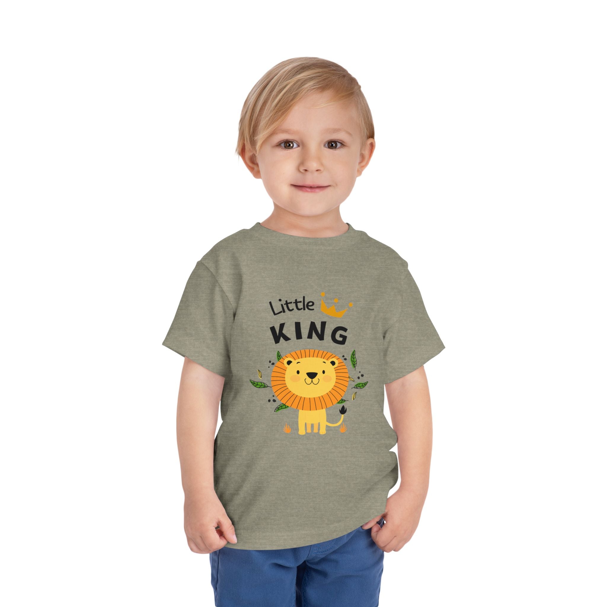 Little King Toddler Tee, Cute Kids T-Shirt, Birthday Gift for Toddler, Playful Toddler Outfit, Lion Graphic Tee, Fun Kids Apparel