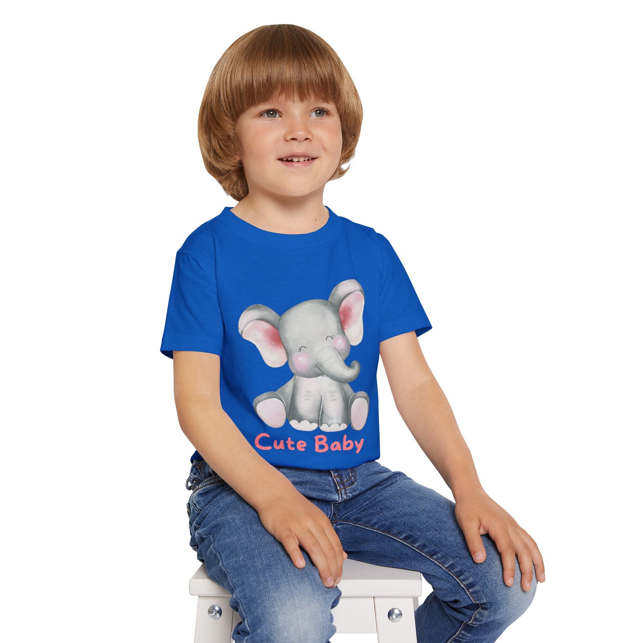 Cute Baby Elephant Toddler T-shirt, Preschool, Baby Shower Gift, Toddler Apparel, Kids Birthday, Cute Animal Clothing