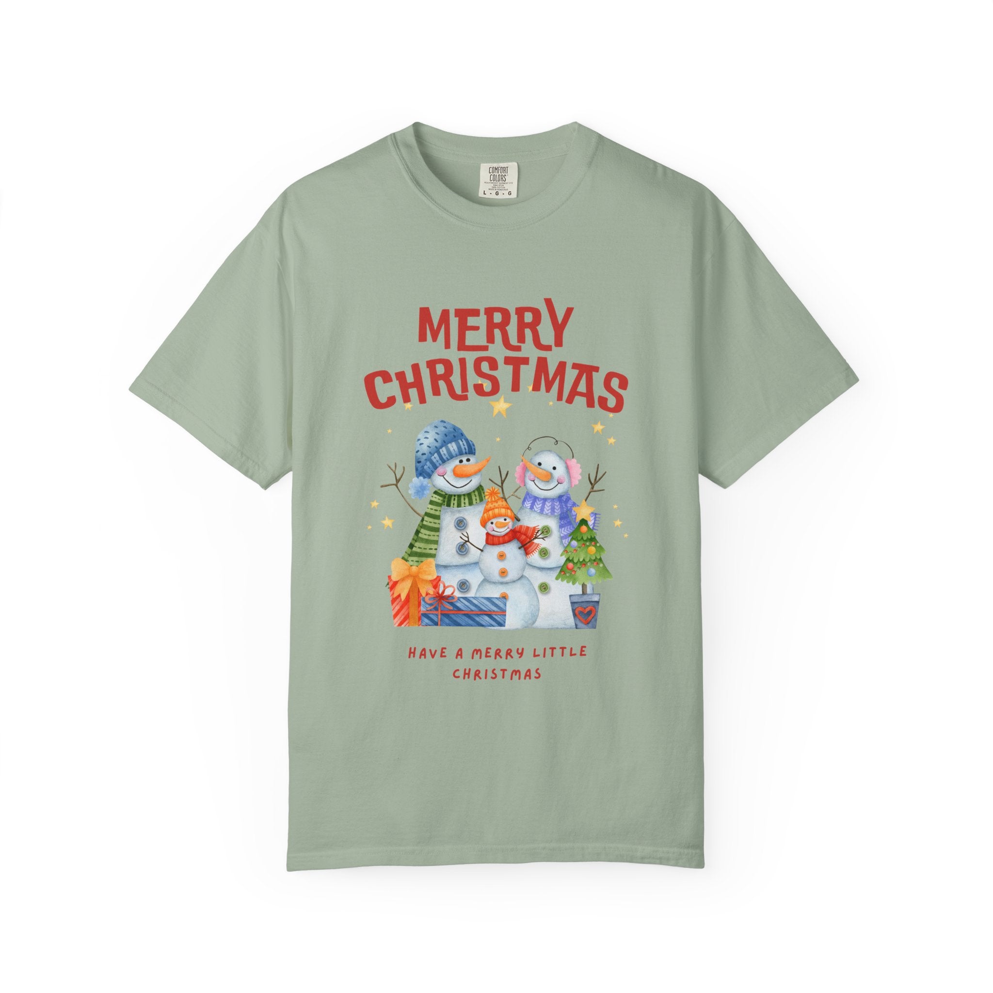 Merry Christmas Unisex Garment-Dyed T-shirt, Cozy Holiday Tee, Festive Winter Apparel, Christmas Gift, Seasonal Fashion