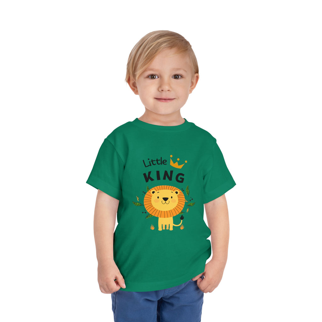 Little King Toddler Tee, Cute Kids T-Shirt, Birthday Gift for Toddler, Playful Toddler Outfit, Lion Graphic Tee, Fun Kids Apparel