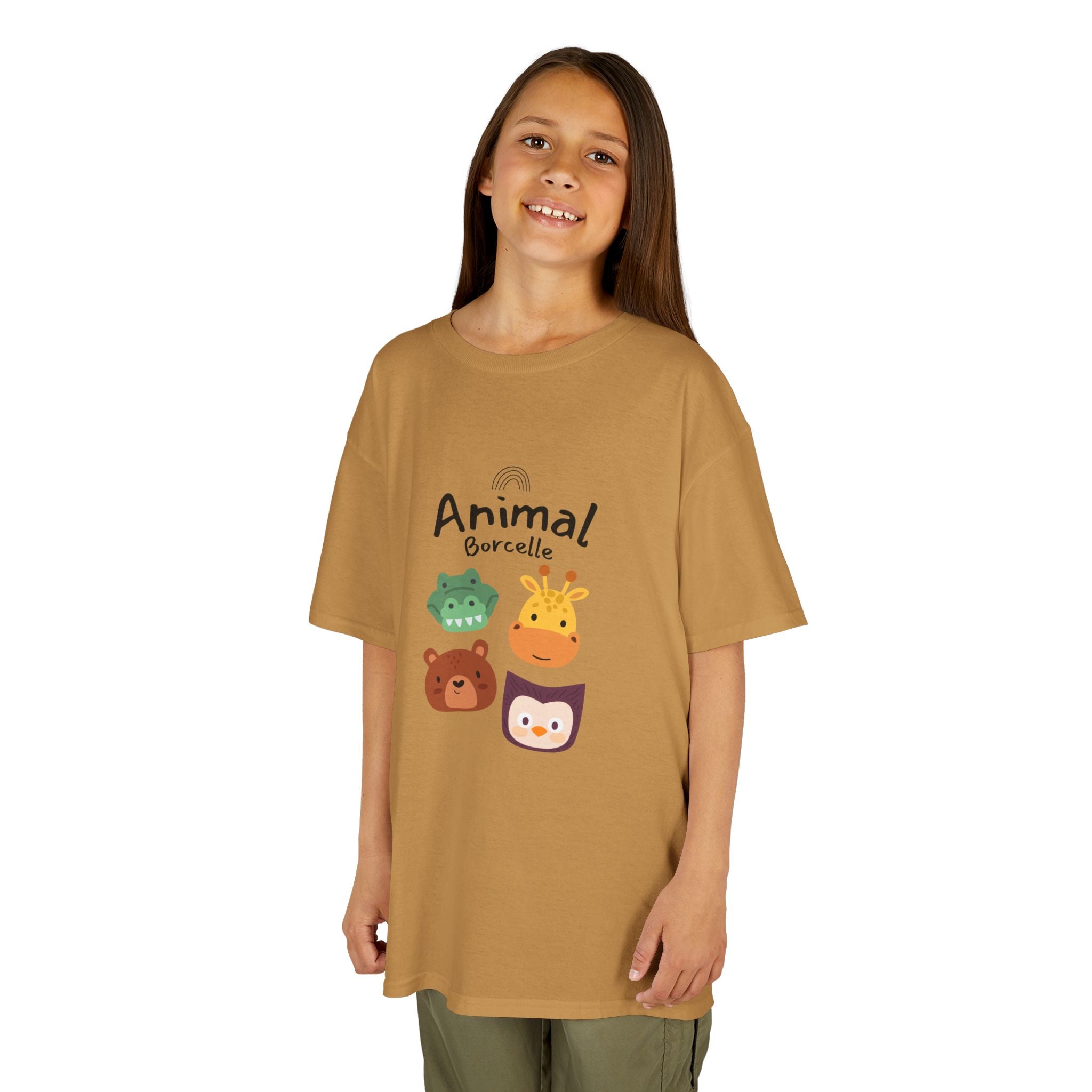 Cute Animal Friends Kids Tee, Fun Casual Wear, Birthday Gift, Playdate Shirt, Toddler Clothes, Daily Wear, Animal Theme