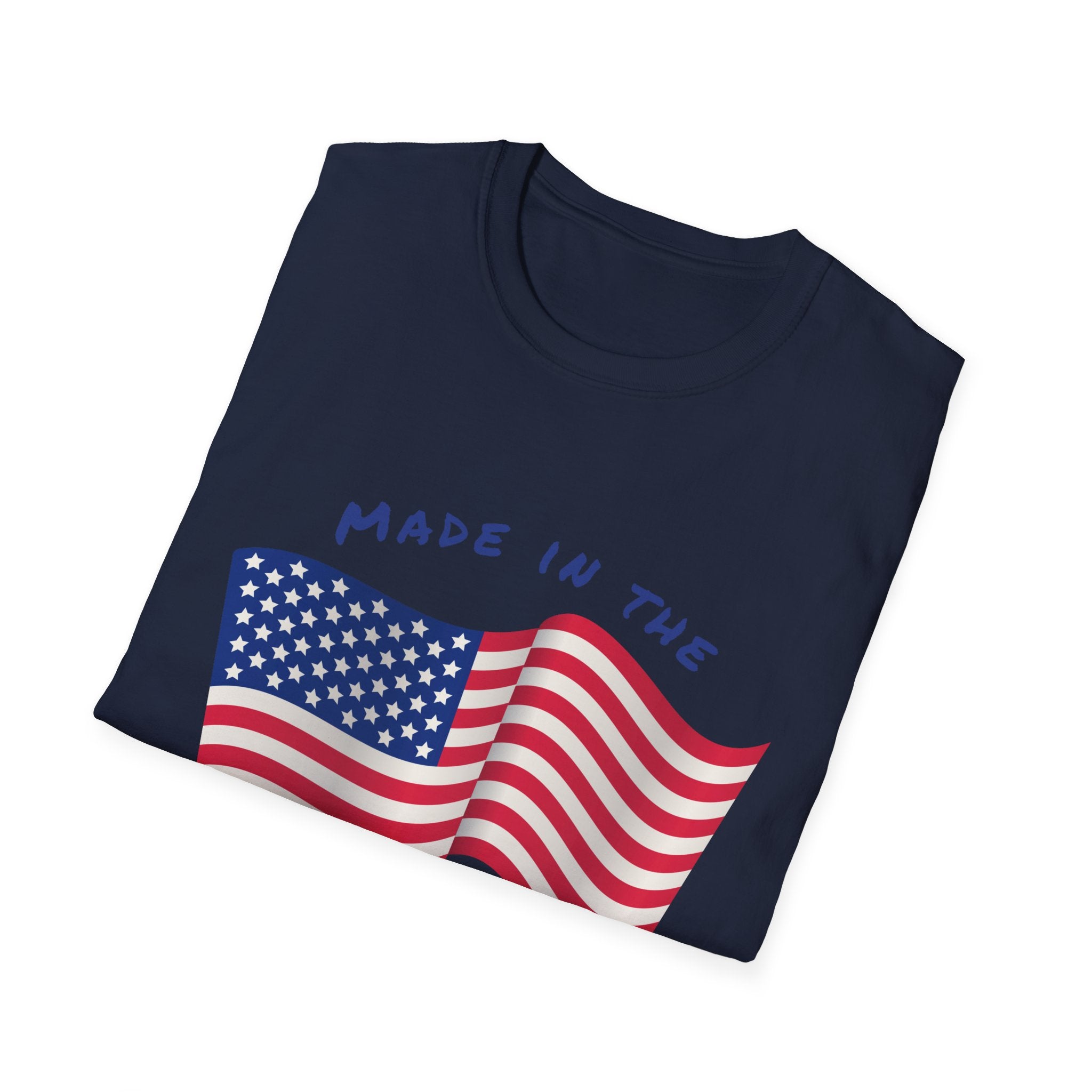 Patriotic Unisex T-Shirt, USA Flag Tee, Made in the USA Shirt, Independence Day Apparel, Gift for Veterans, Casual Wear