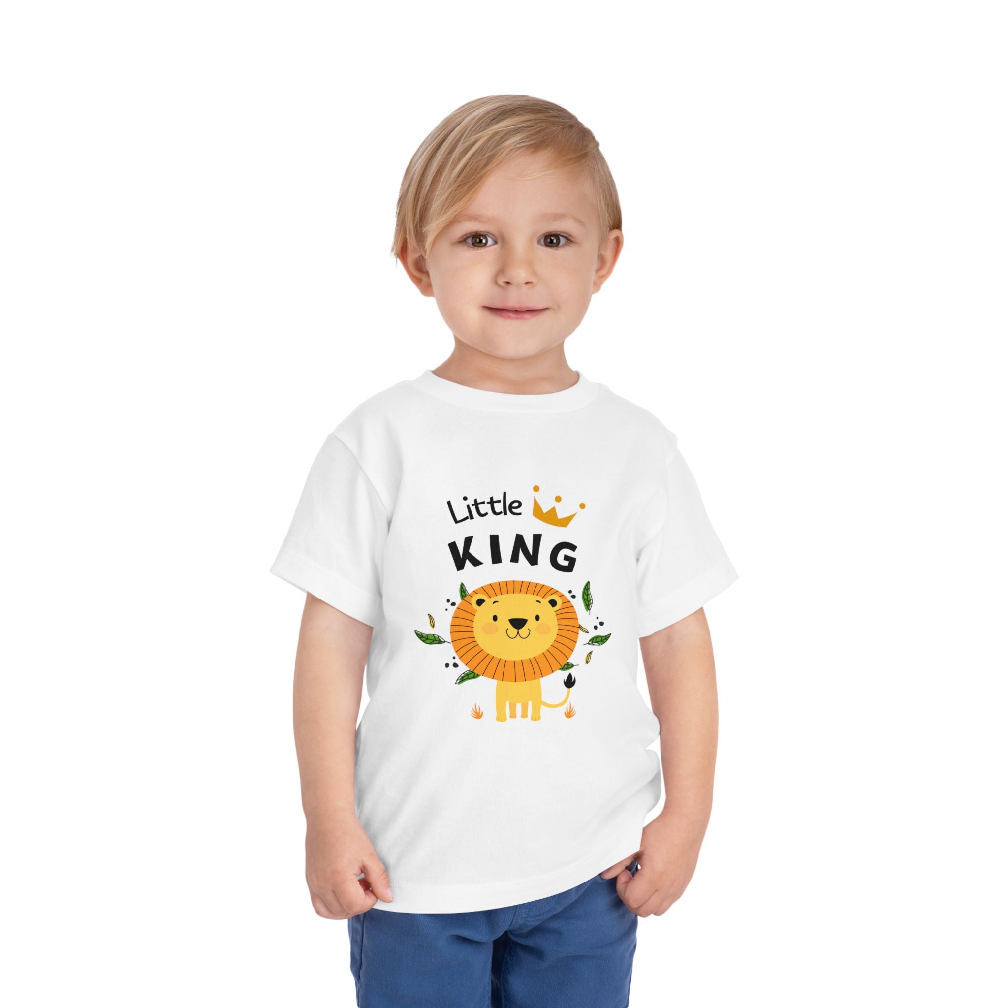 Little King Toddler Tee, Cute Kids T-Shirt, Birthday Gift for Toddler, Playful Toddler Outfit, Lion Graphic Tee, Fun Kids Apparel