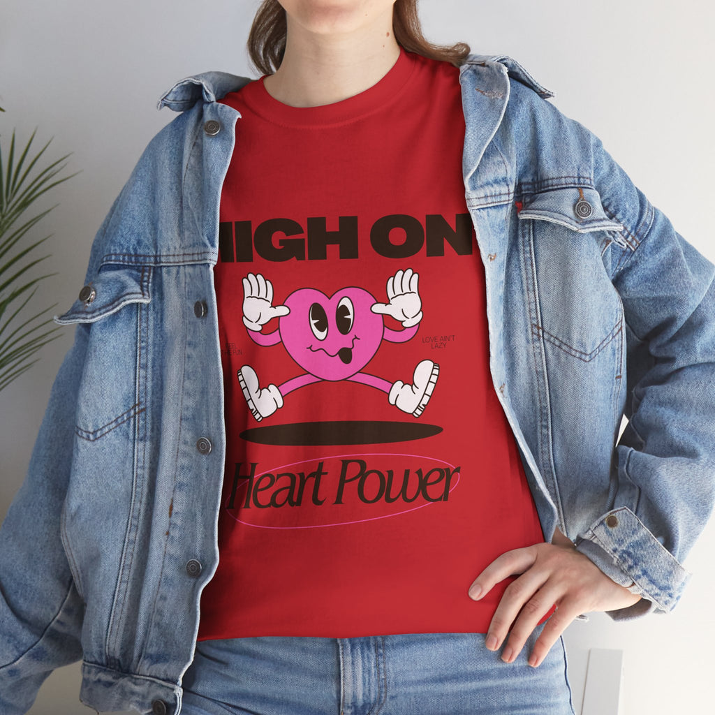 Heart Power Unisex T-Shirt Design | Graphic Tee for Men & Women | Streetwear Aesthetic T-Shirt