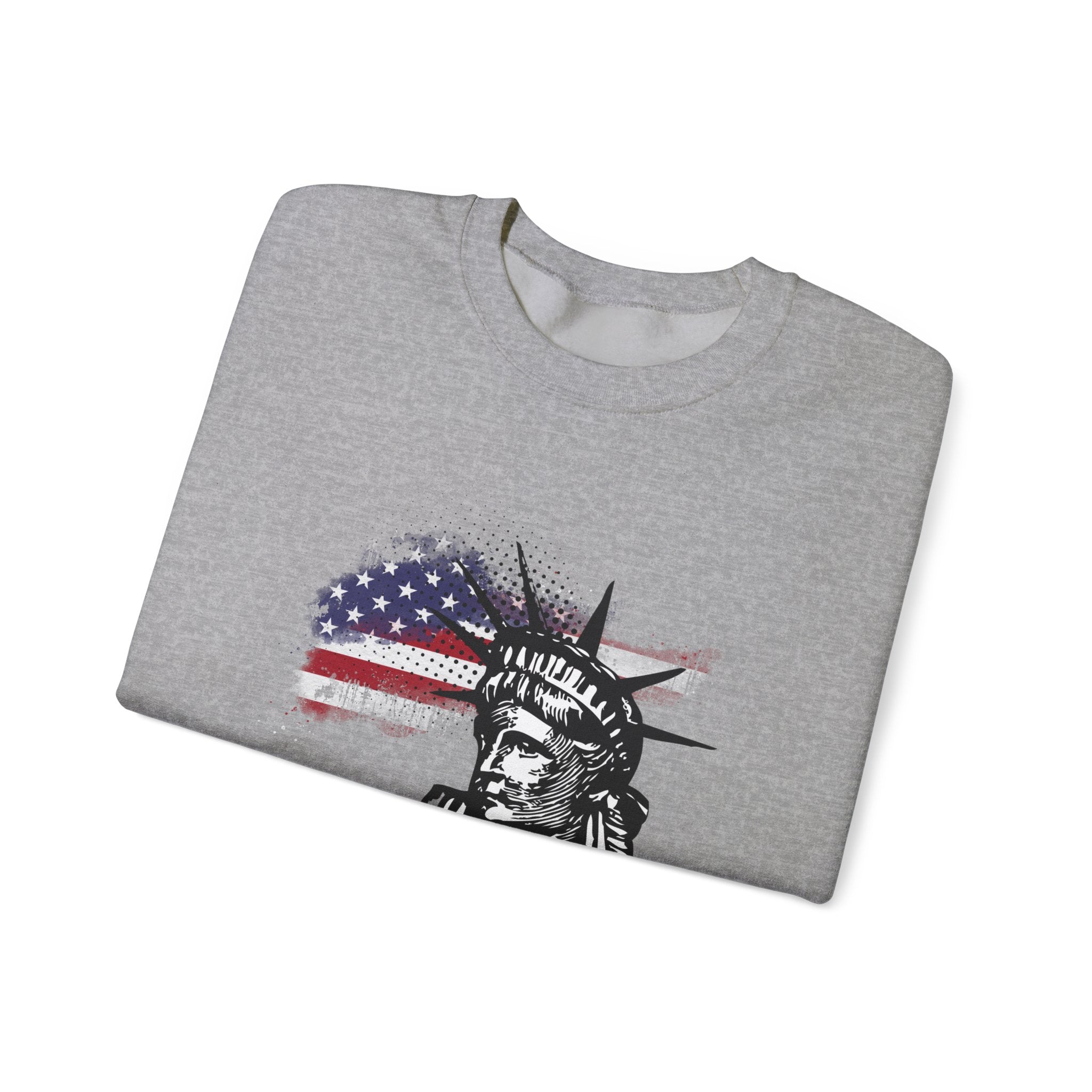 Justice Crewneck Sweatshirt - Unisex Heavy Blend, Patriotic Apparel, Comfortable Gift for Activists, USA Theme, Everyday Wear