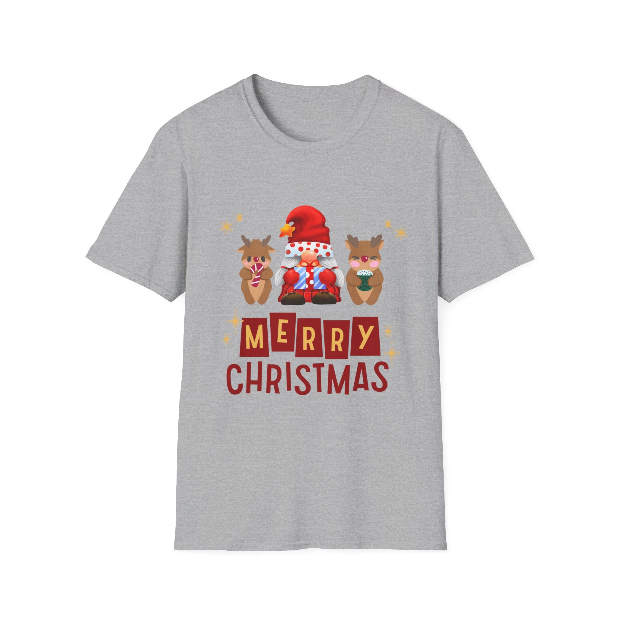 Merry Christmas Unisex T-Shirt, Holiday Tee, Christmas Gift, Family Gathering, Winter Apparel, Festive Wear