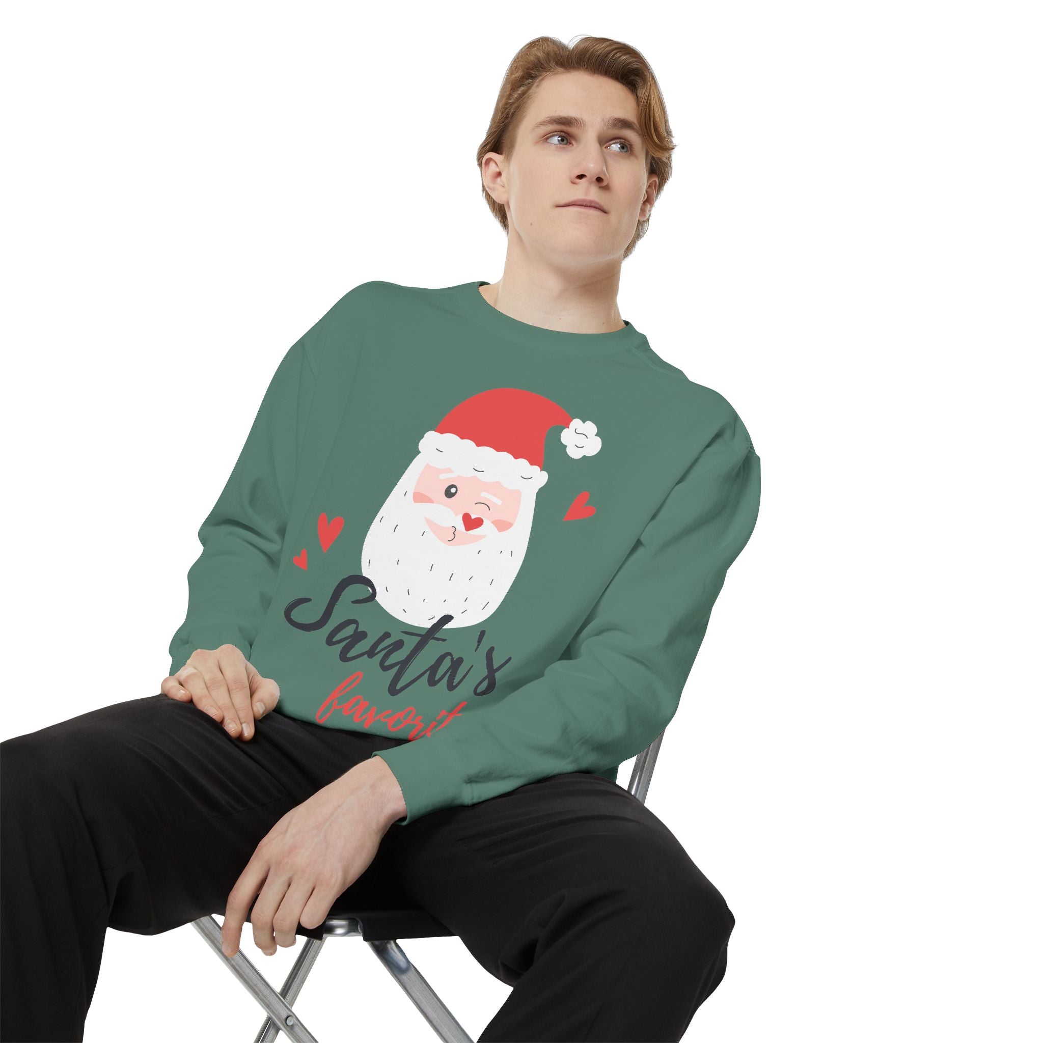 Santa's Favorite Sweatshirt, Holiday Apparel, Gift for Christmas, Unisex Pullover, Festive Sweater, Cozy Sweatshirt
