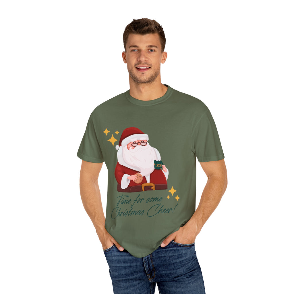 Festive Christmas T-Shirt, Holiday Apparel, Santa Graphic Tee, Unisex Christmas Gift, Seasonal Outfit, Cheerful Holiday Wear