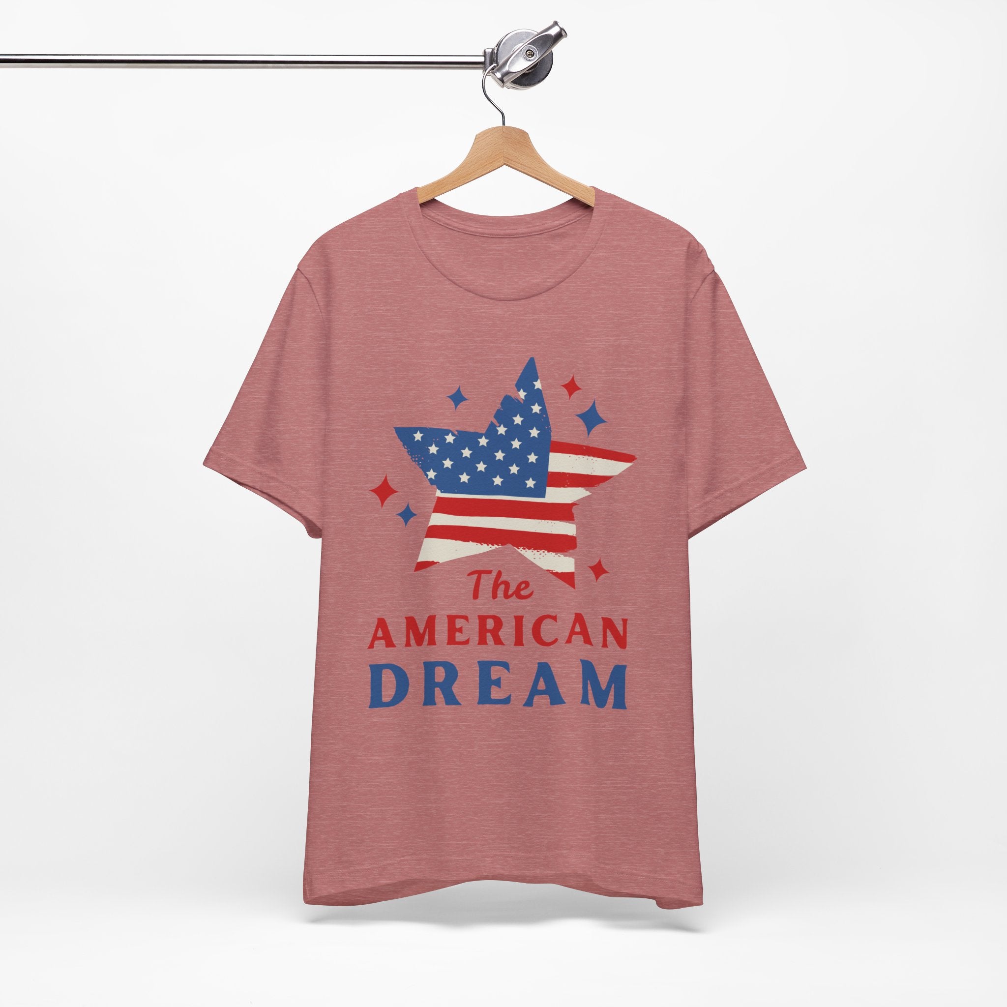 Patriotic T-Shirt, Independence Day Tee, American Dream Shirt, 4th of July Outfit, Stars and Stripes Tee Shirt