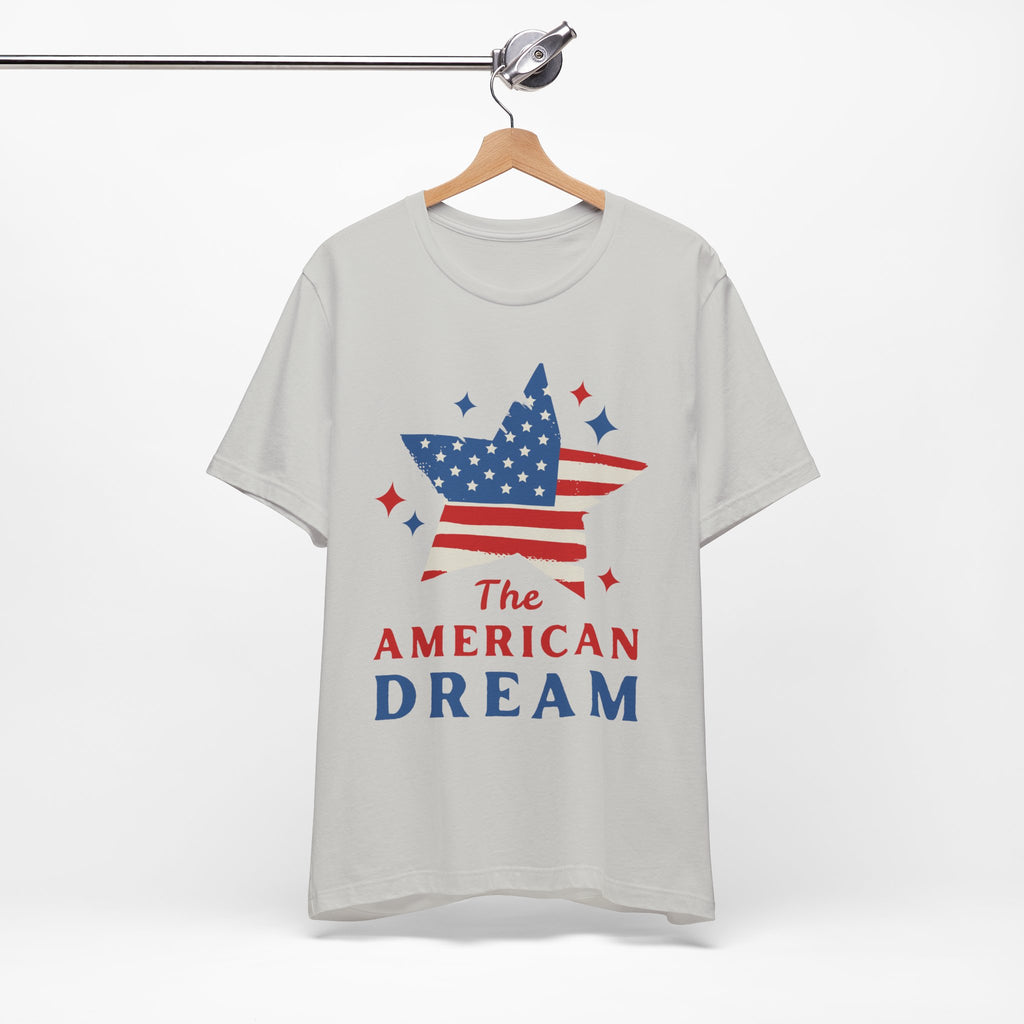 Patriotic T-Shirt, Independence Day Tee, American Dream Shirt, 4th of July Outfit, Stars and Stripes Tee Shirt