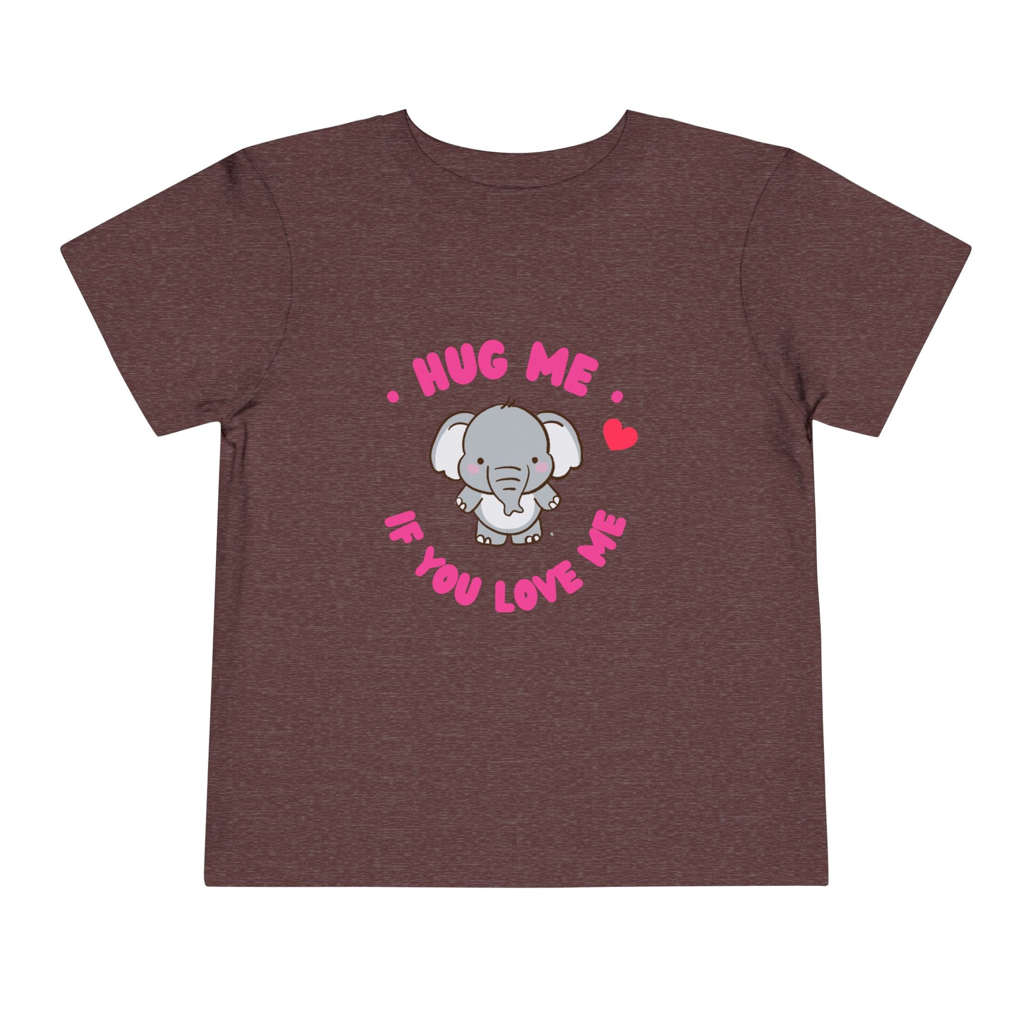Cute Toddler Tee with Elephant Design - Perfect Gift for Birthdays, Playdates, or Library Visits, Hug Me If You Love Me, Kids Apparel, [...]