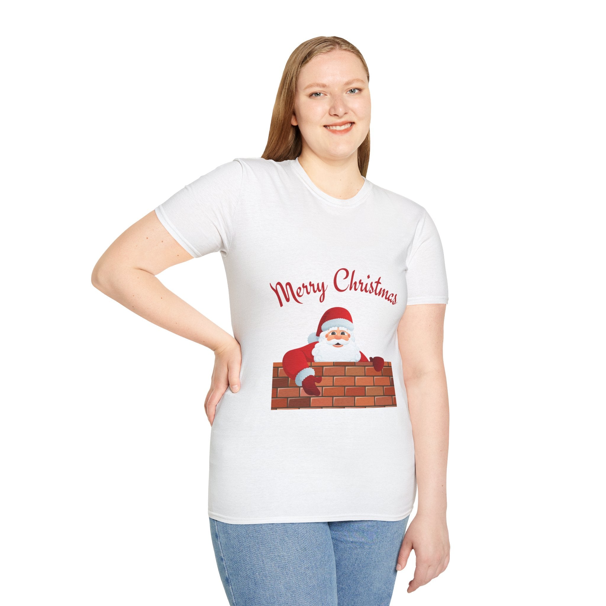 Merry Christmas Santa T-Shirt, Holiday Tee, Unisex Christmas Top, Festive Shirt, Gift for Him/Her, Family Reunion Apparel