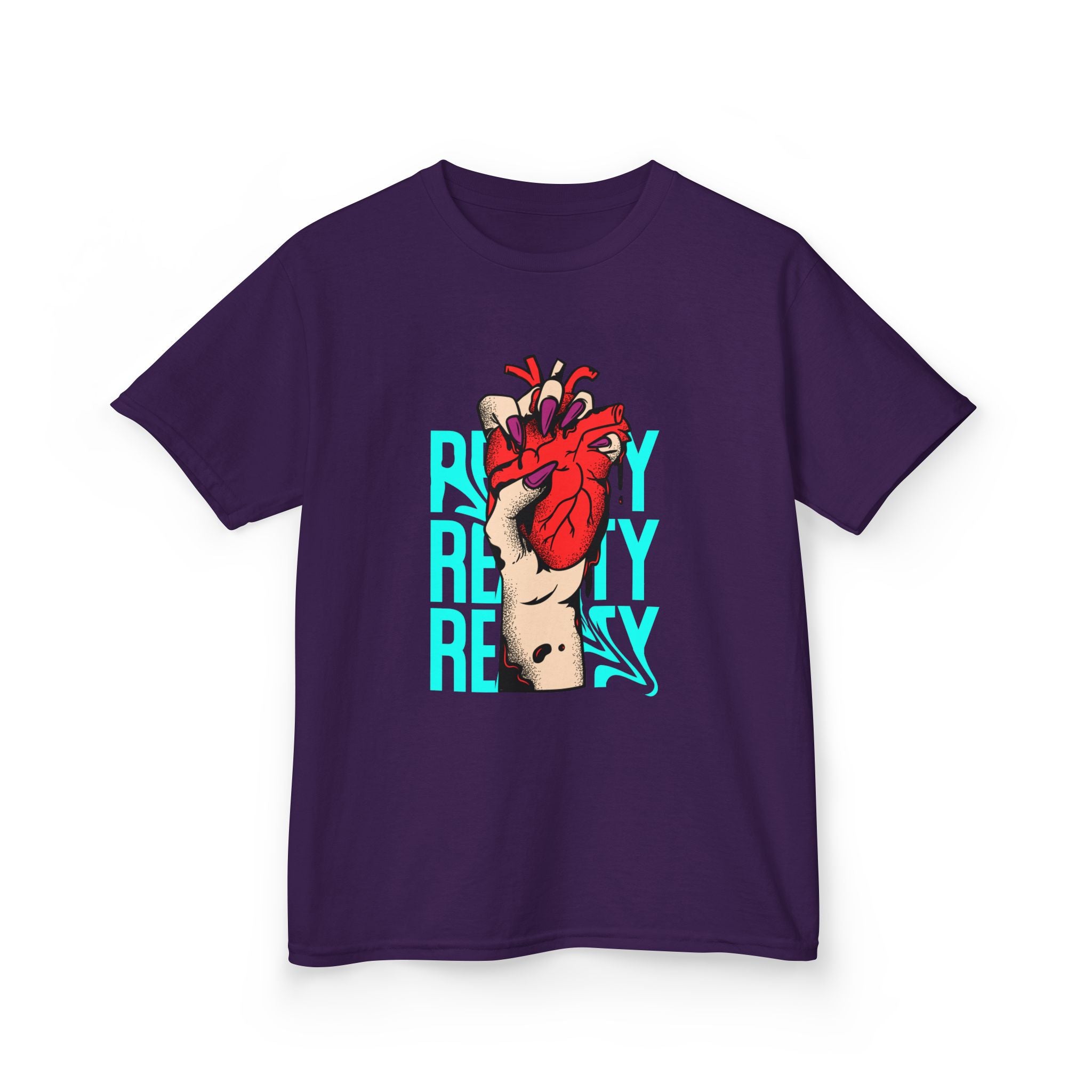 Youth Graphic Tee with Heart Design, Perfect Gift for Kids, Fun Everyday Wear, Unique Birthday Present, Heartfelt T-Shirt