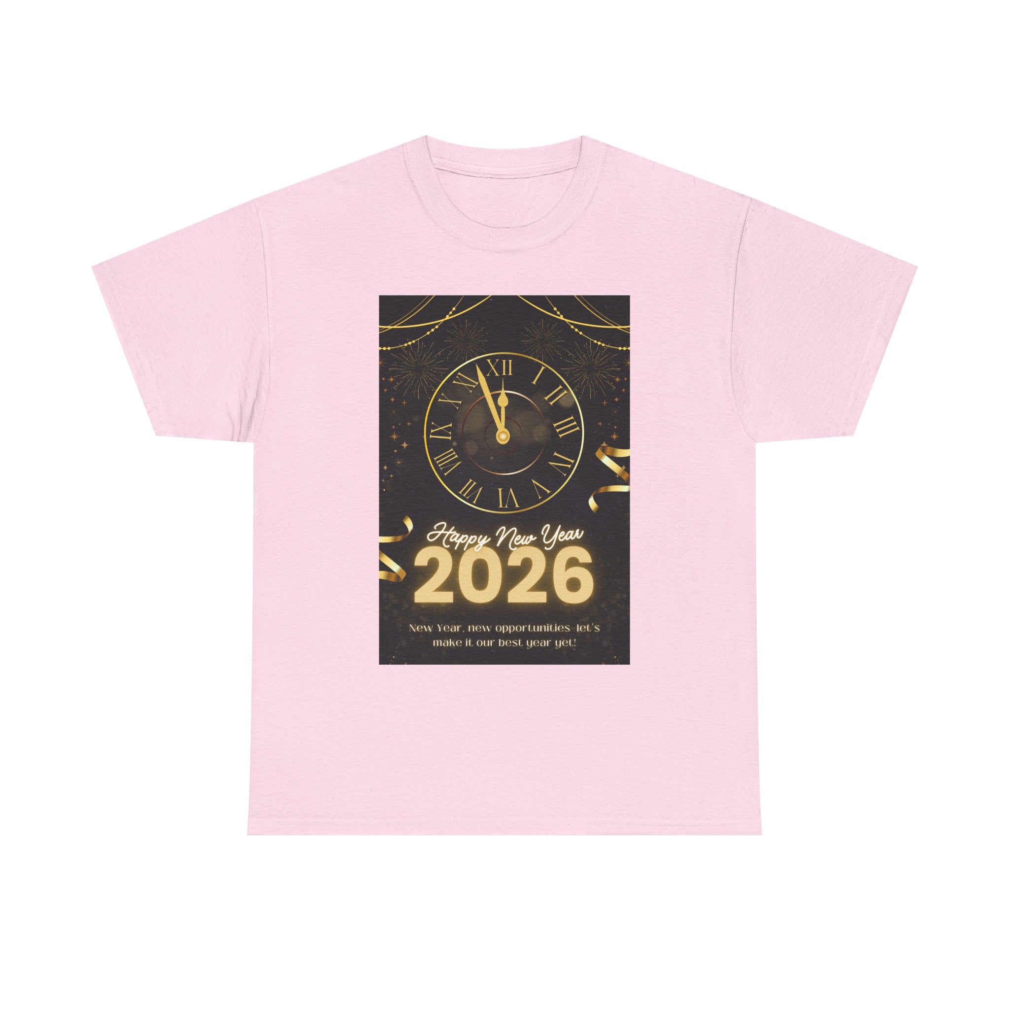 New Year's Celebration Tee, Unisex Heavy Cotton T-Shirt, Party Attire, Festive Apparel, Holiday Gift, Countdown Shirt