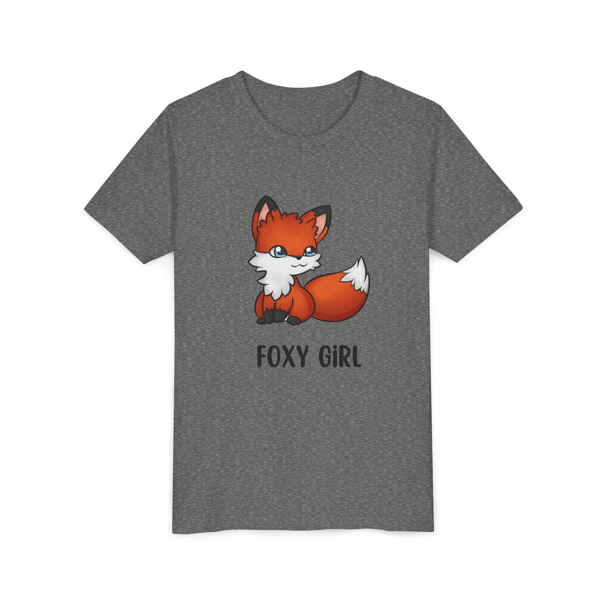 Foxy Girl Youth Tee, Cute Animal Shirt, Kids' Graphic Tee, Fun Fashion, Birthday Gift, Playful Style